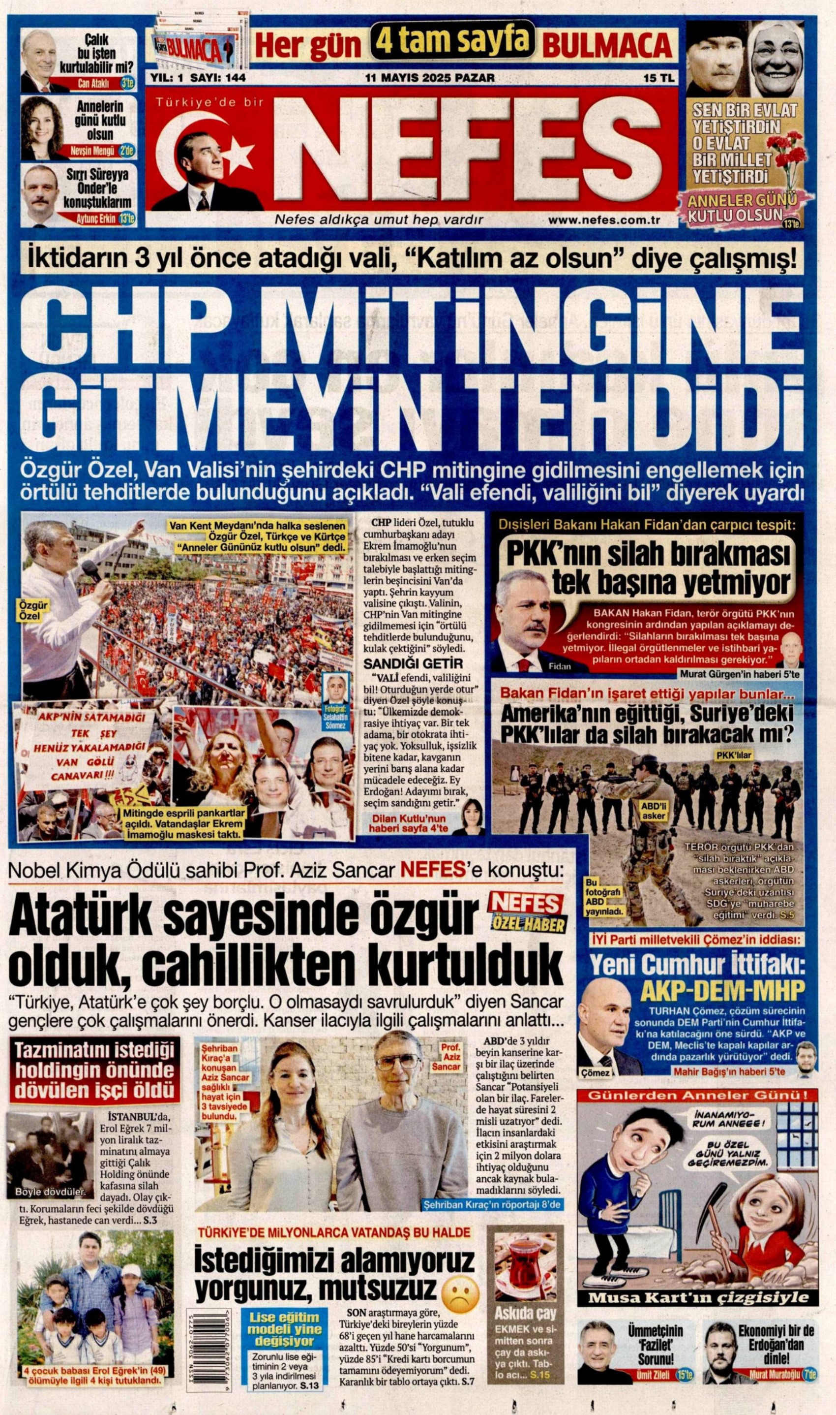11 Mayıs 2025 gazete manşetleri... Erdoğan, terör örgütü PKK'nın sözde kongresi hakkında ilk kez konuştu: Gazeteler nasıl gördü?