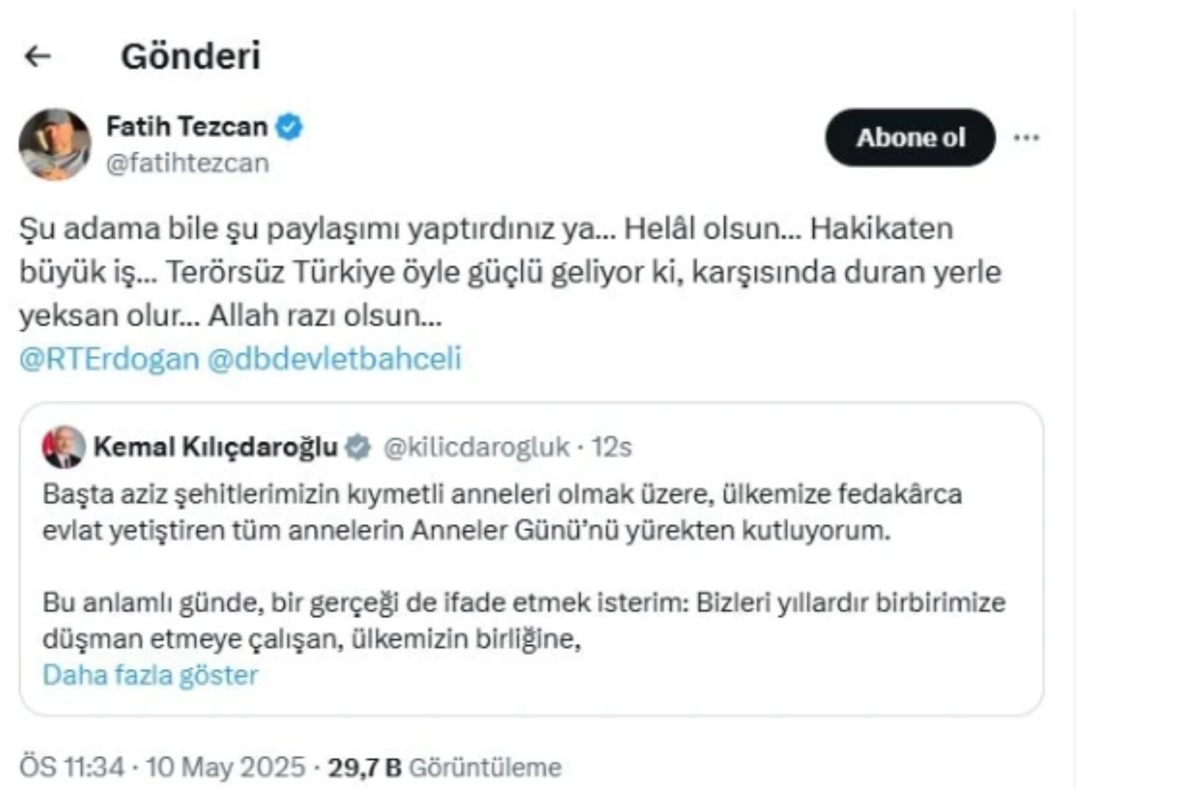 Kılıçdaroğlu’nun 'PKK' mesajına AKP'ye yakın isimlerden destek! 'Şu adama bile...'