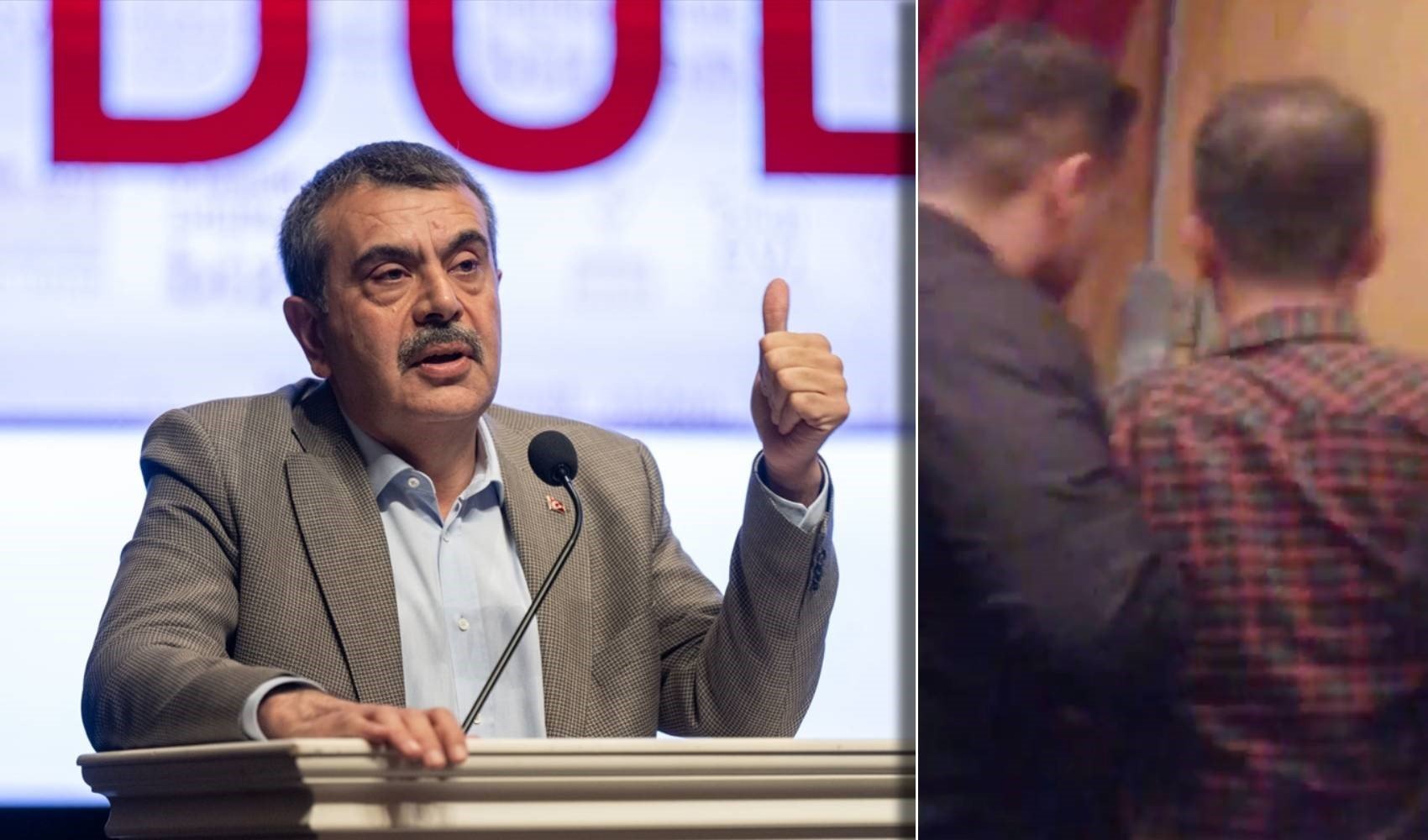 Mülakat mağduru öğretmenden Bakan Tekin’e protesto! 'Megolaman' diyerek hakaret etti Mülakat mağduru öğretmenden Bakan Tekin’e protesto! 'Megolaman' diyerek hakaret etti