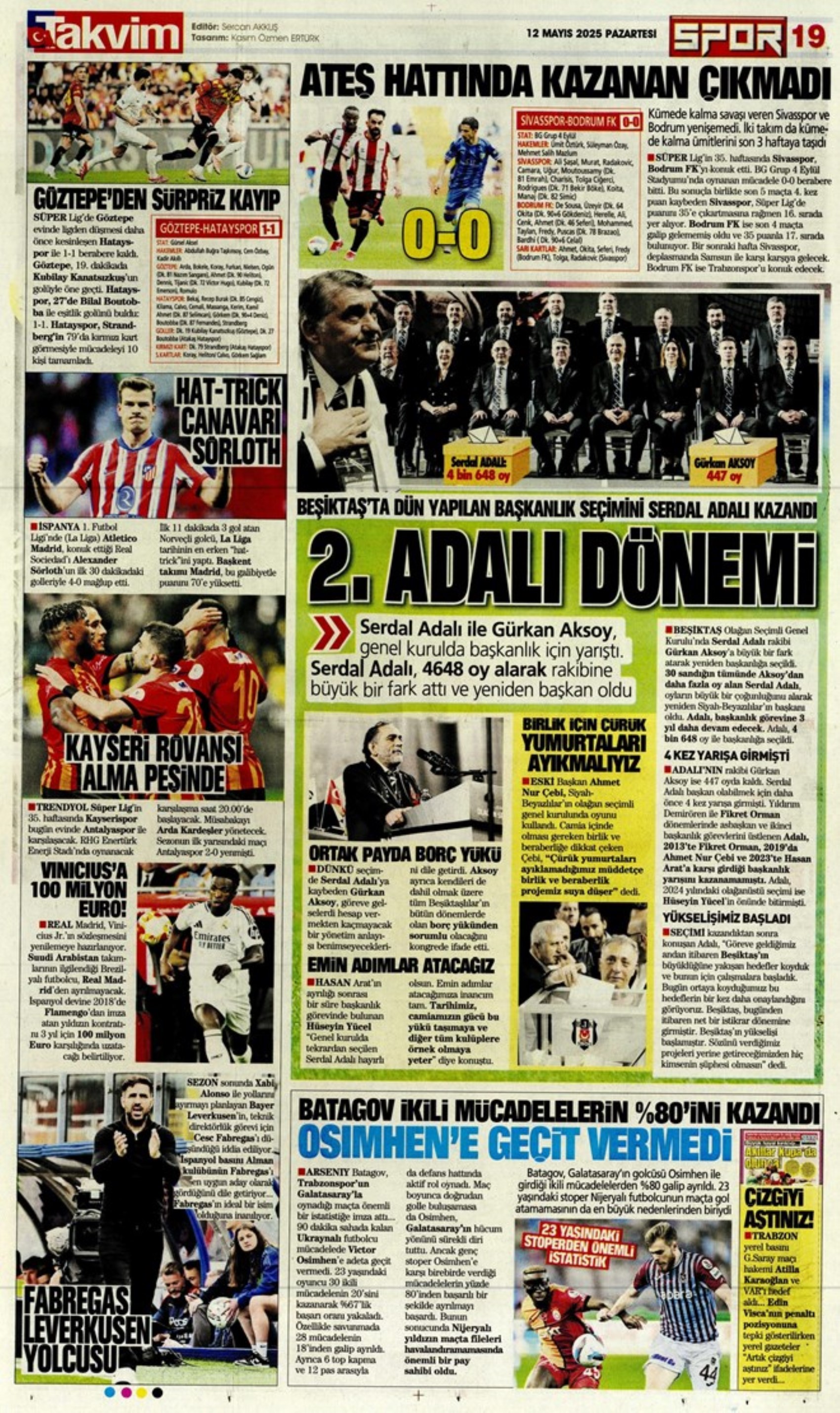 Sporda günün manşetleri: Fenerbahçe'nin yeni golcüsü belli oluyor