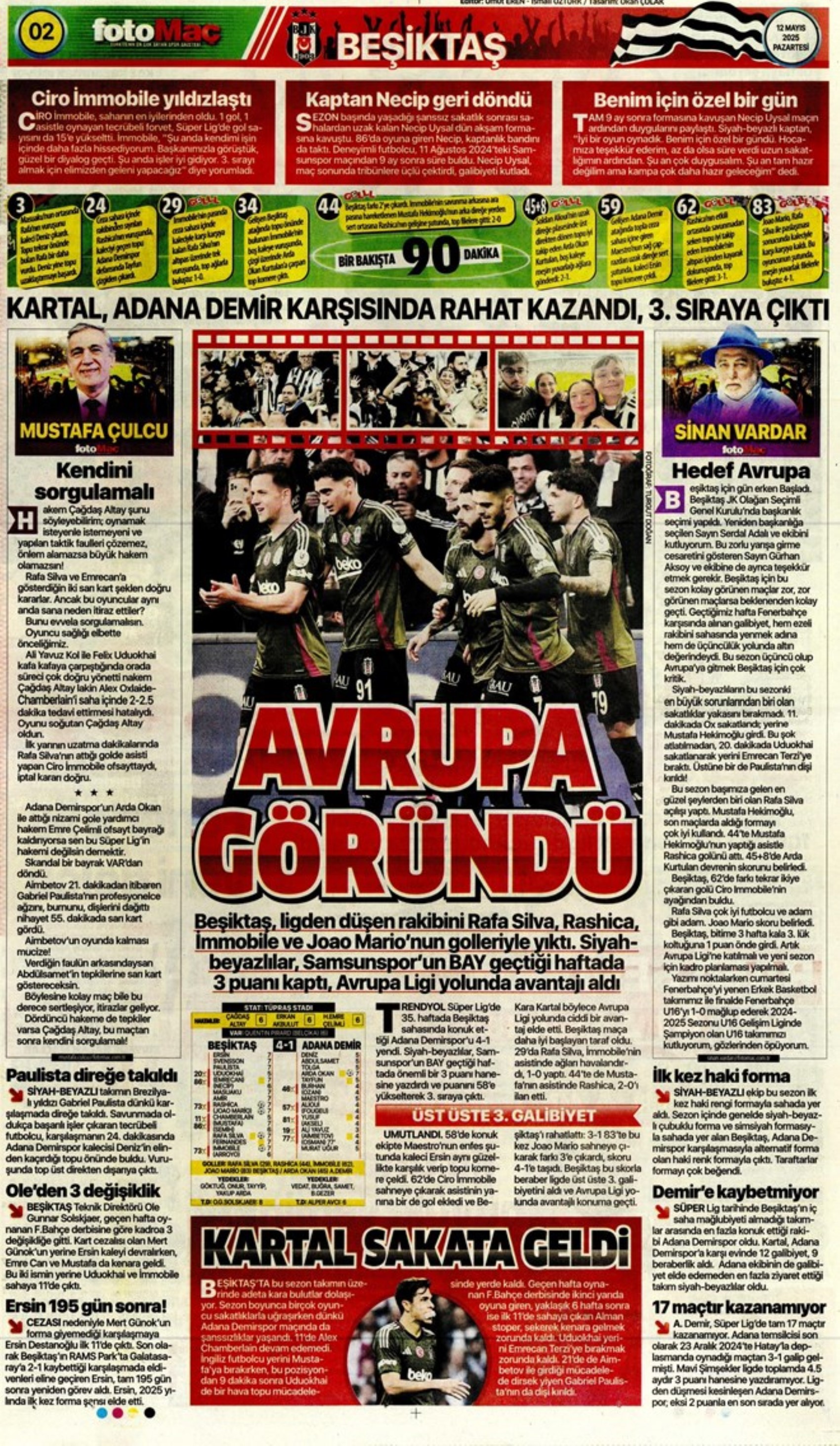 Sporda günün manşetleri: Fenerbahçe'nin yeni golcüsü belli oluyor