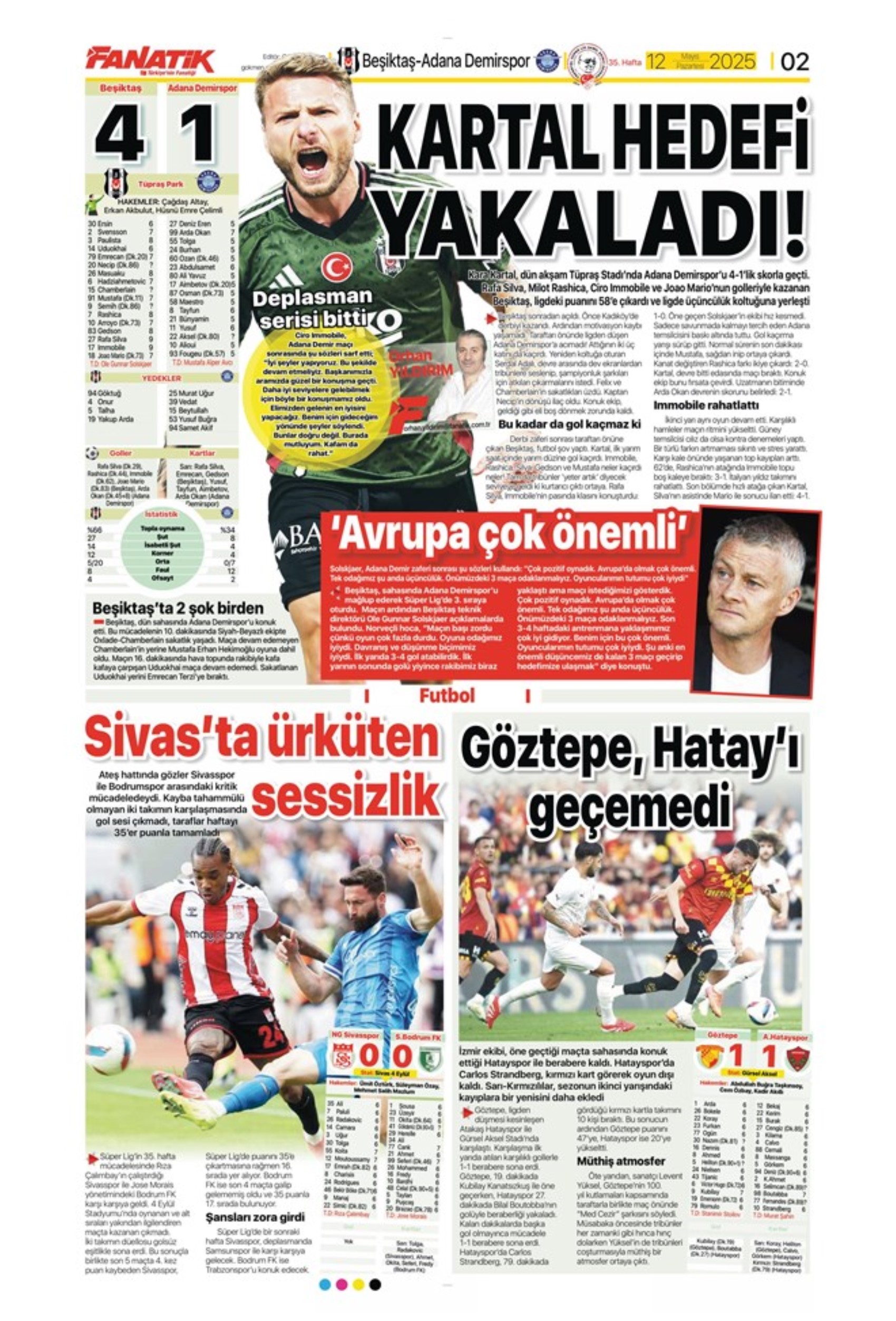 Sporda günün manşetleri: Fenerbahçe'nin yeni golcüsü belli oluyor