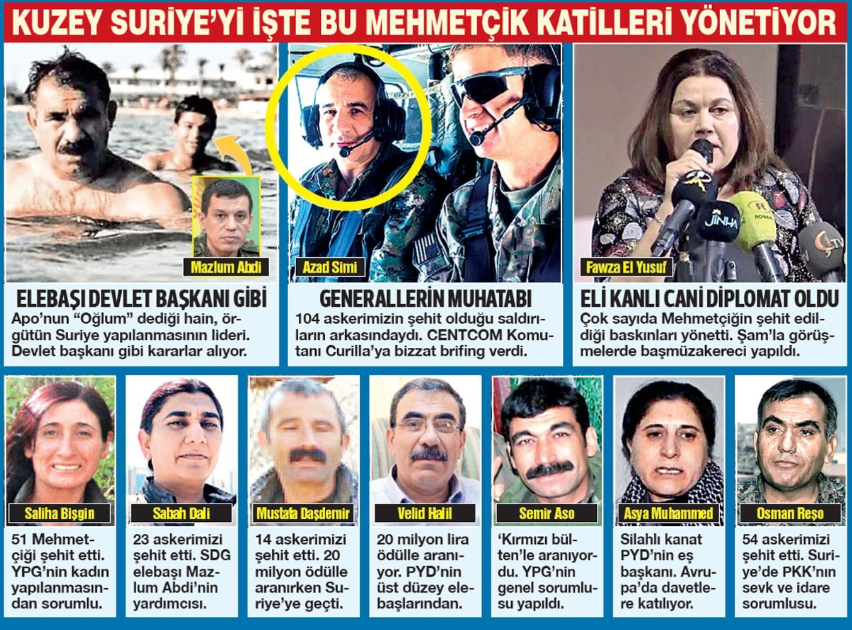 3 bin PKK'lı terörist Suriye'de faaliyet gösteriyor: Aralarında 104 askerimizin katili de var! İşte o isimler...