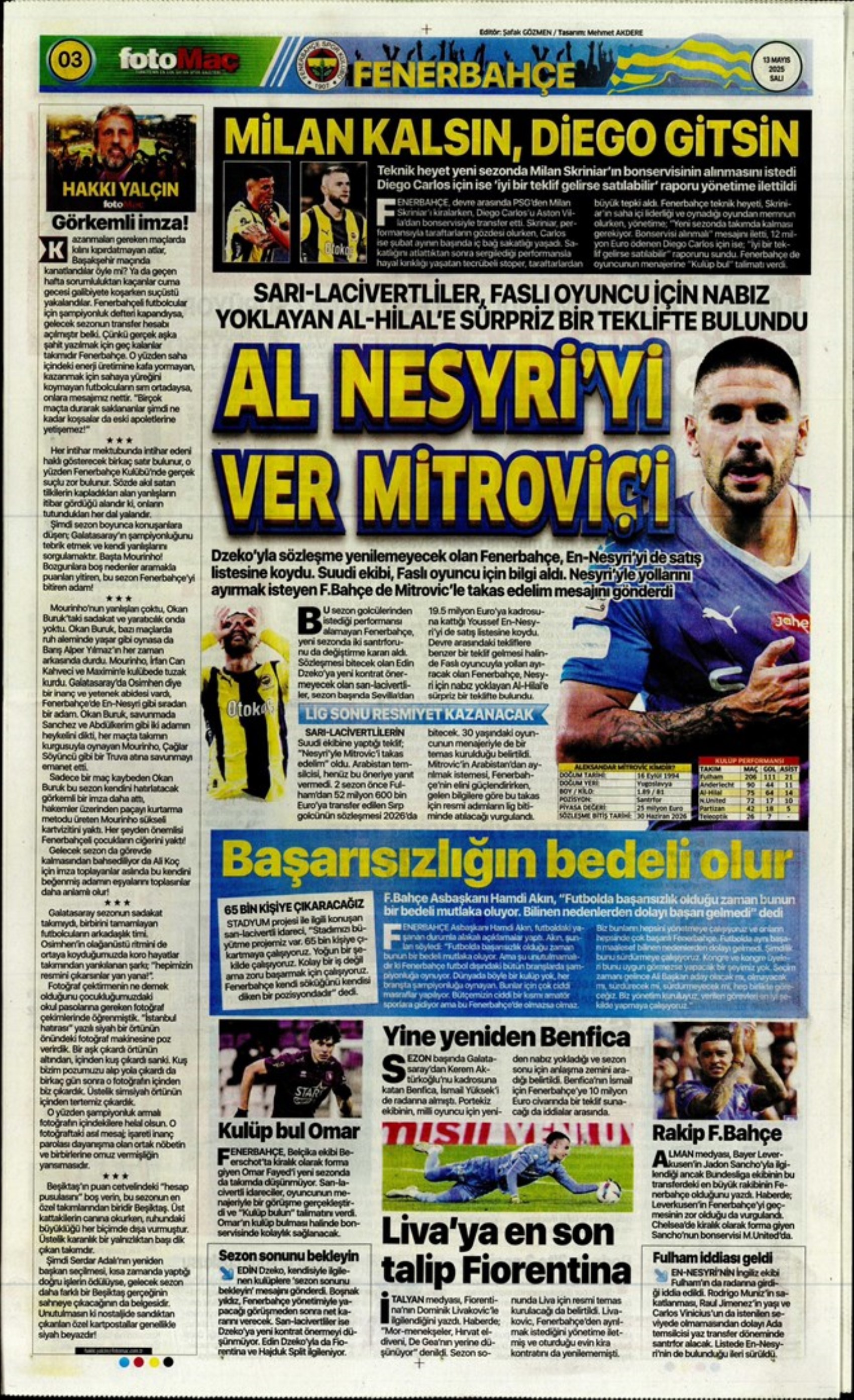 Sporda günün manşetleri: Galatasaray, Napoli ile Osimhen transferi konusunda anlaştı, Fenerbahçe'de gözler PSG'de!