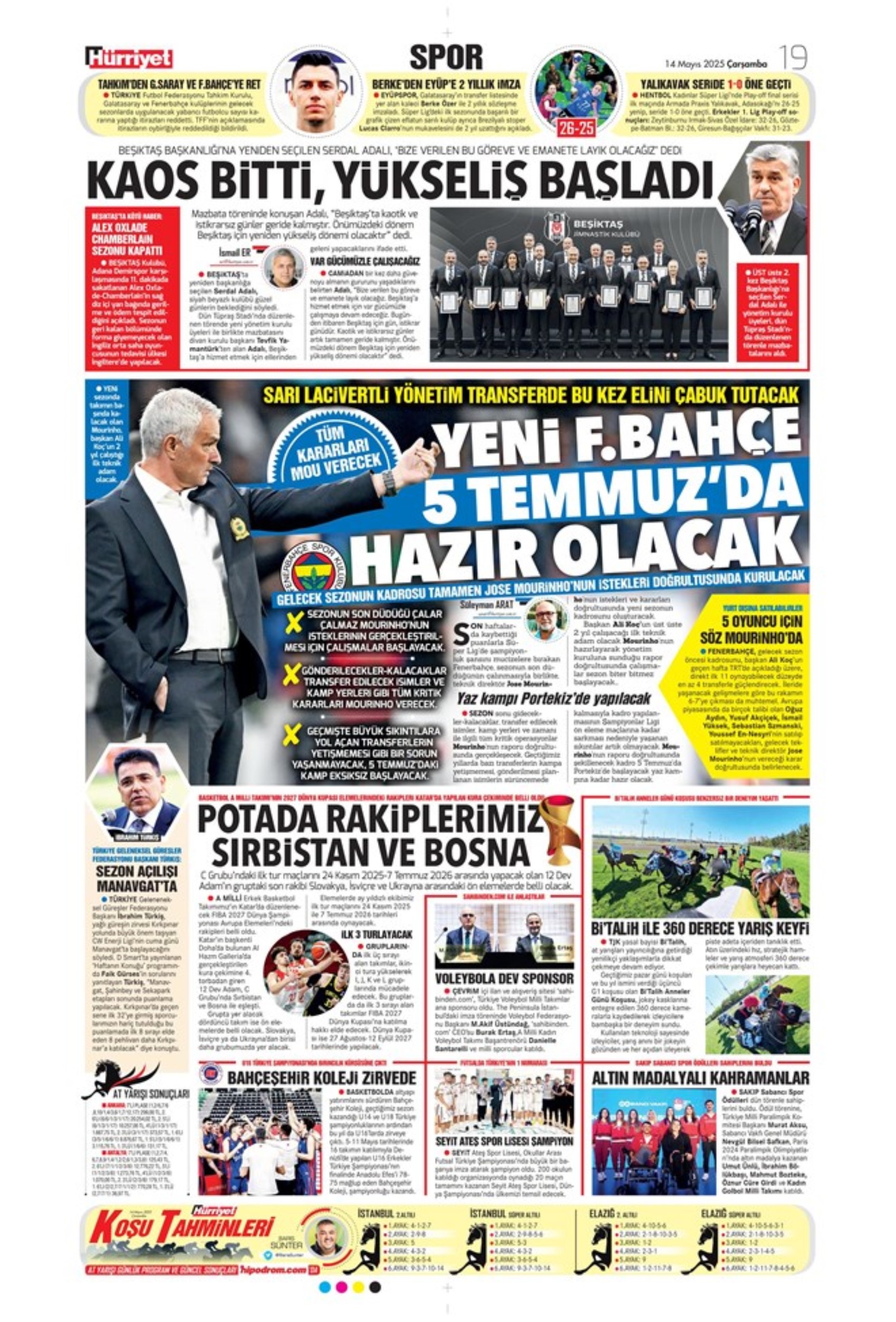 Sporda günün manşetleri: Fenerbahçe'yi bekleyen 'dev' tehlike