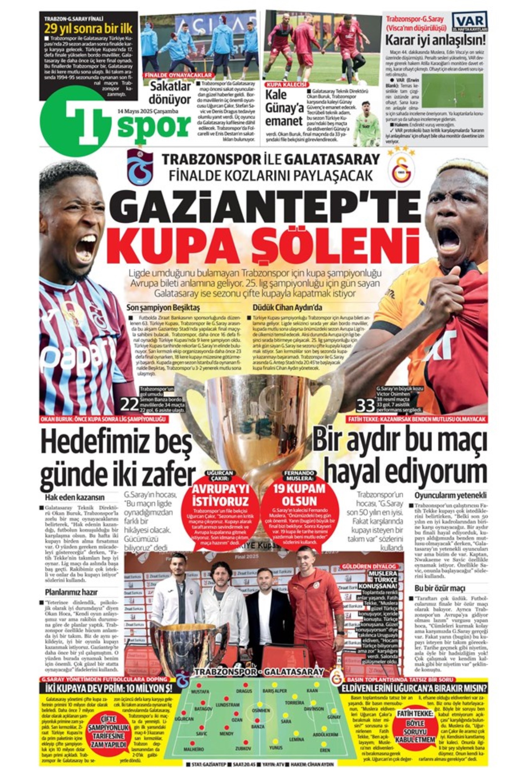 Sporda günün manşetleri: Fenerbahçe'yi bekleyen 'dev' tehlike
