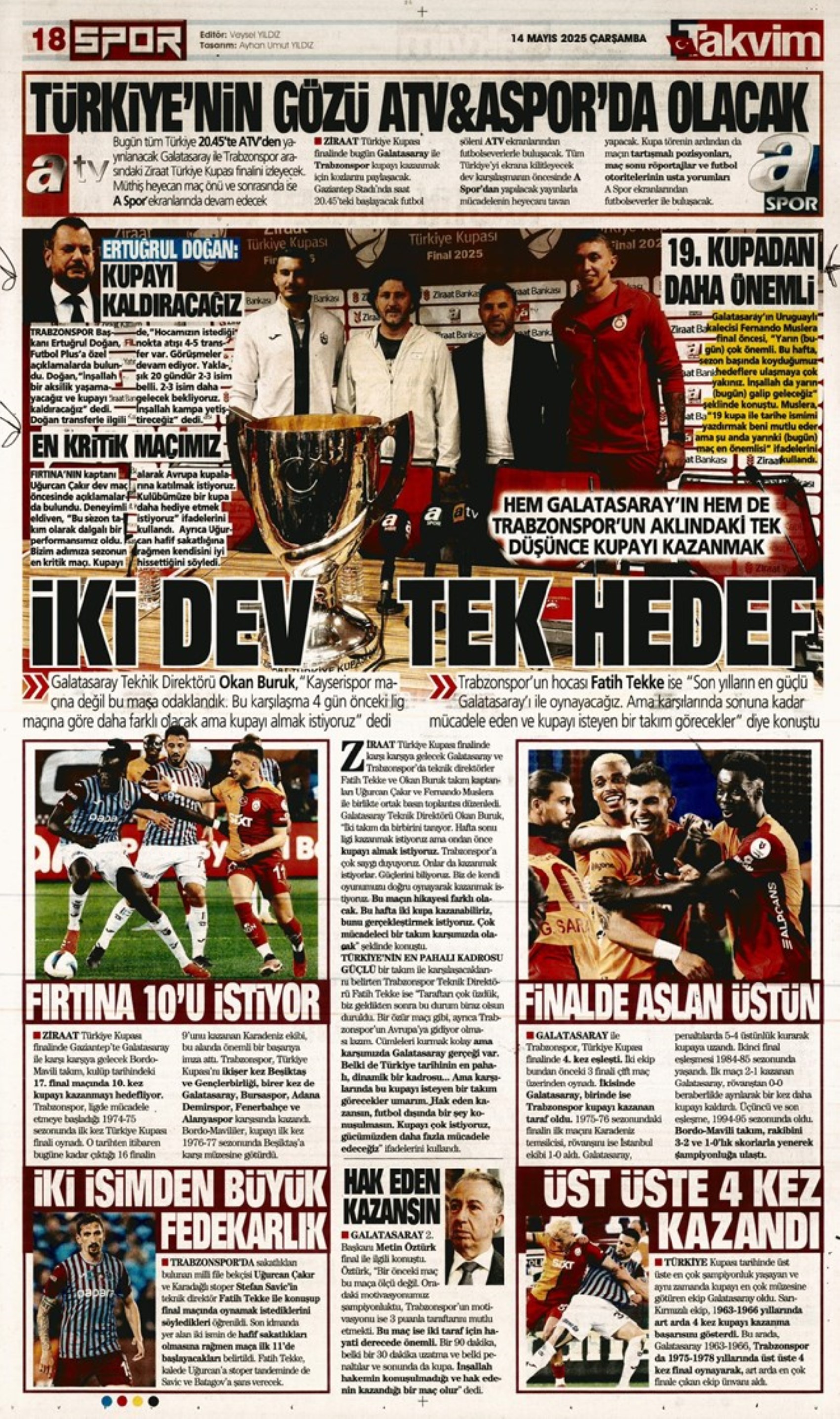 Sporda günün manşetleri: Fenerbahçe'yi bekleyen 'dev' tehlike