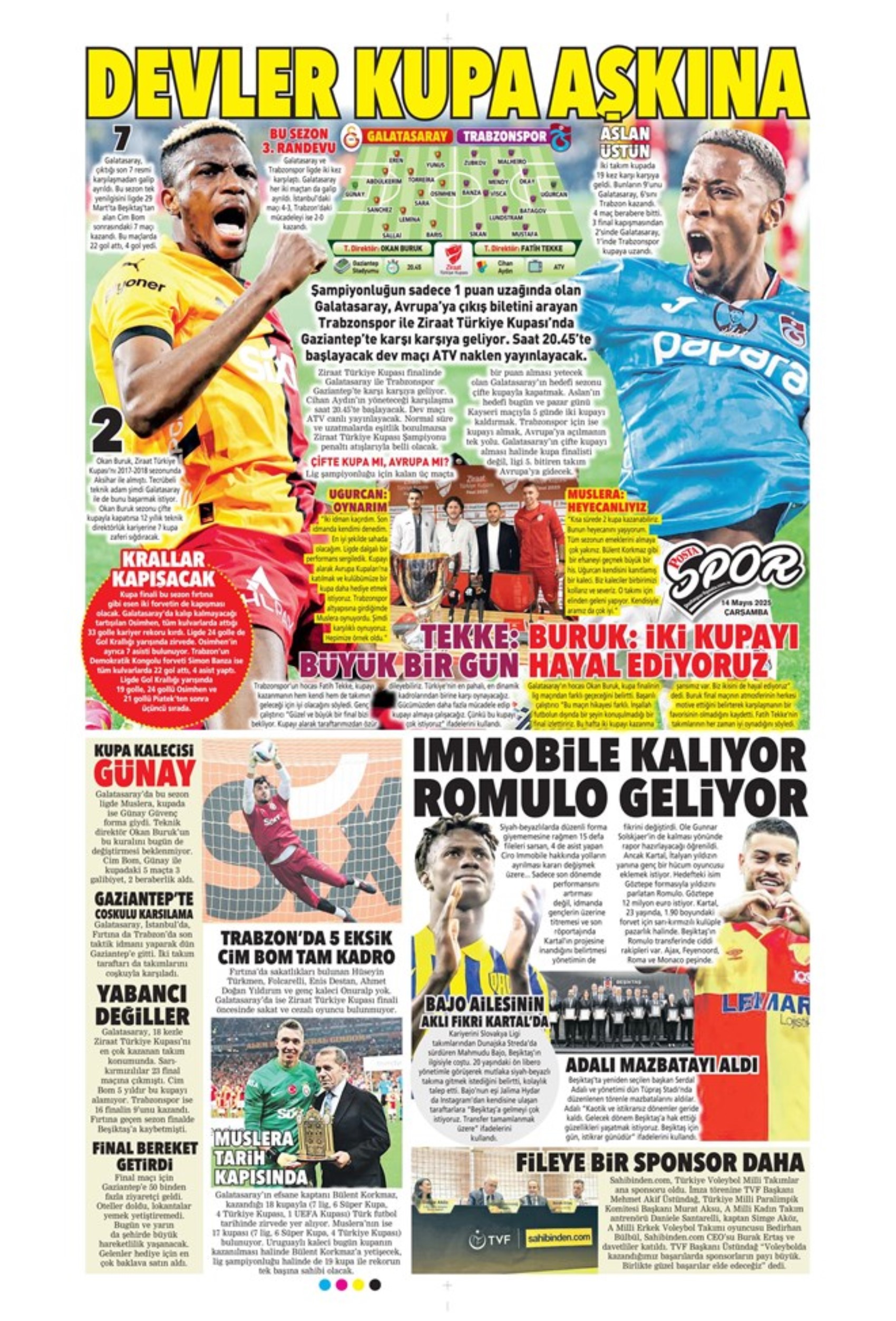 Sporda günün manşetleri: Fenerbahçe'yi bekleyen 'dev' tehlike