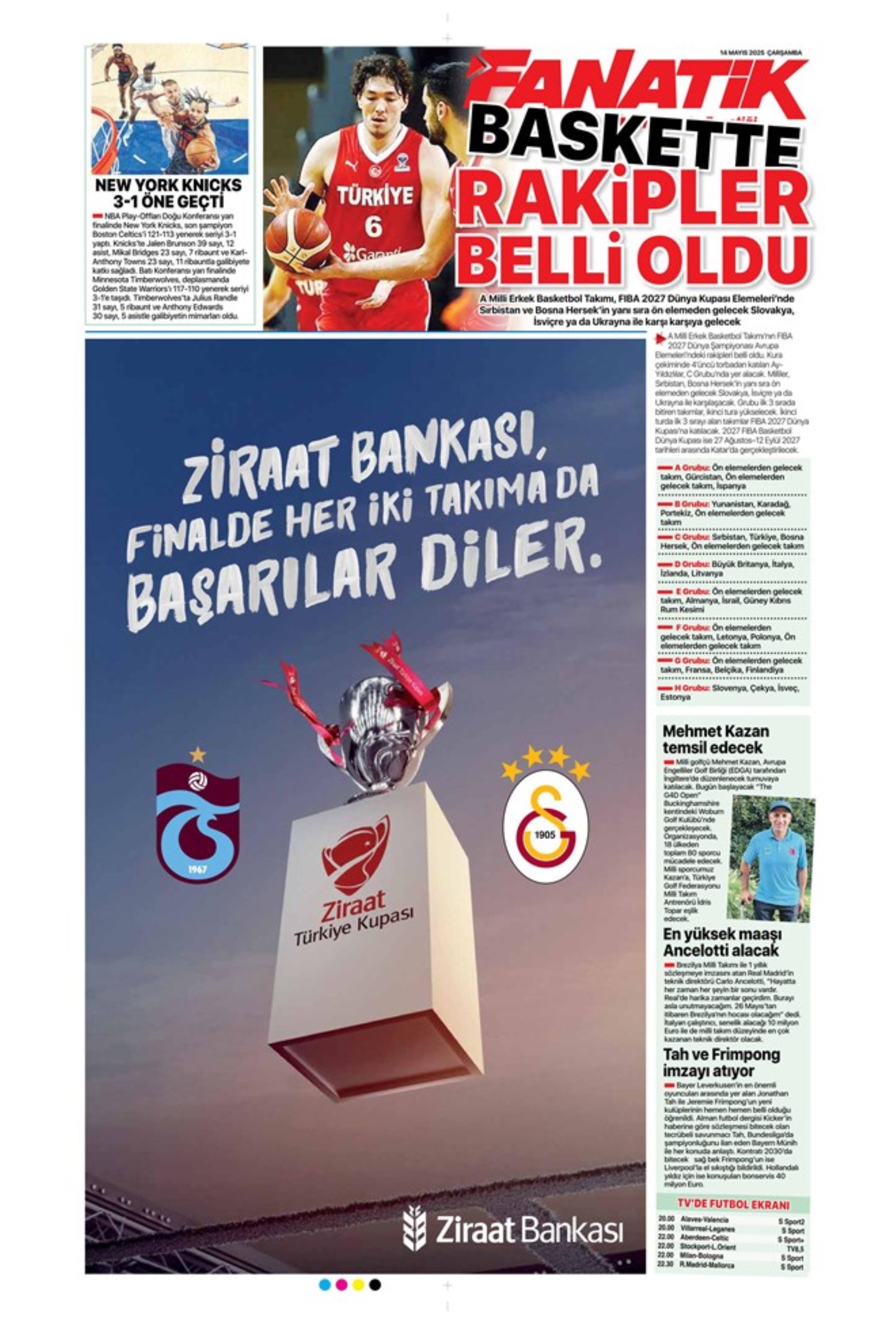 Sporda günün manşetleri: Fenerbahçe'yi bekleyen 'dev' tehlike