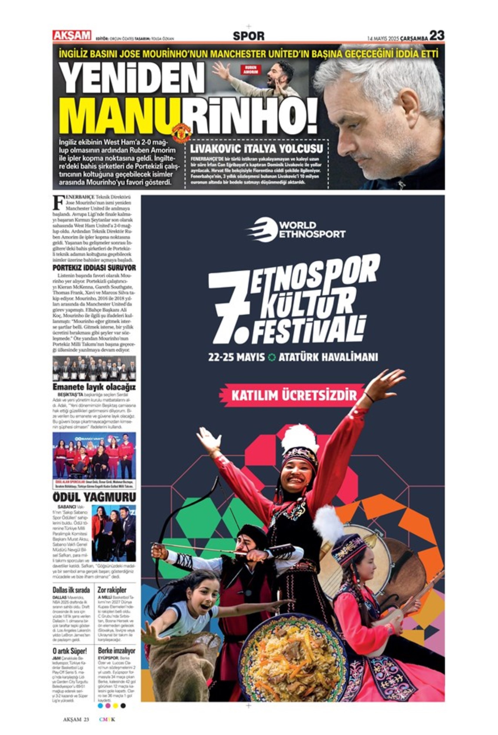 Sporda günün manşetleri: Fenerbahçe'yi bekleyen 'dev' tehlike