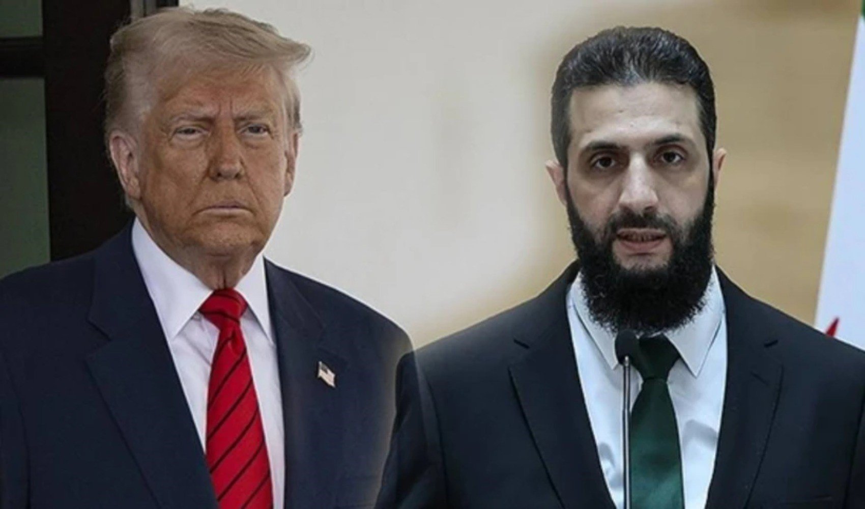 Trump ve Şara Riyad'da görüştü Trump ve Şara Riyad'da görüştü