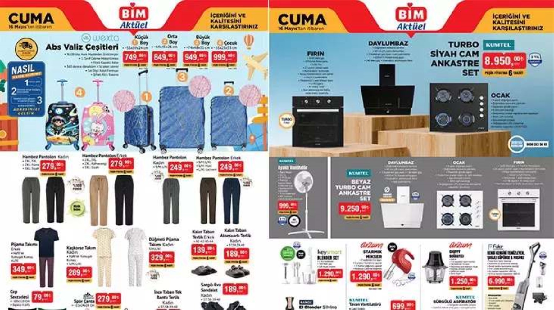 BİM Aktüel 16 Mayıs 2025 kataloğu yayımlandı! Bu hafta BİM'e gelecek ürünler neler? İndirimde neler var?