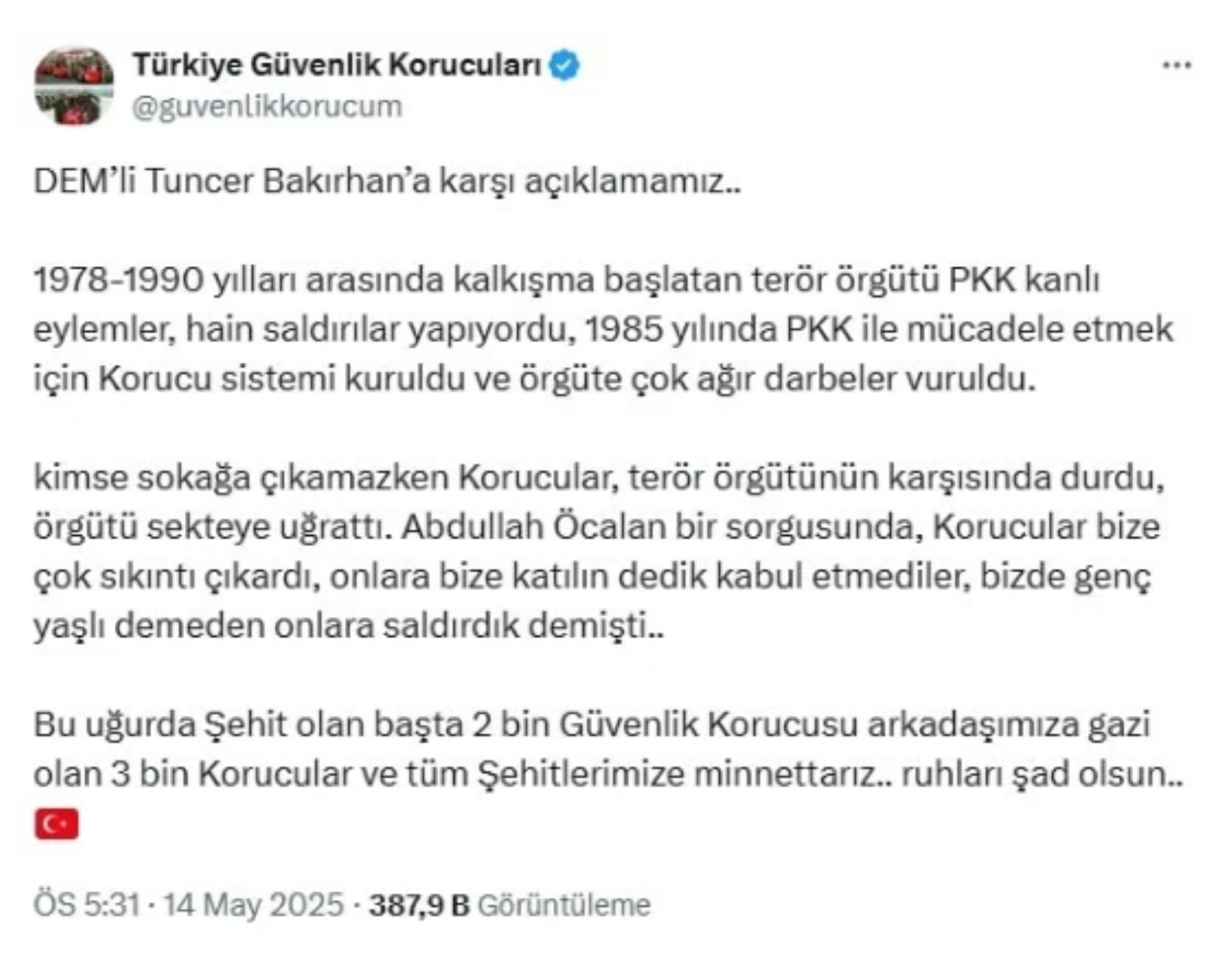Bakırhan’ın 'korucu' çıkışına siyasetten sert tepki: 'Kimse sokağa çıkamazken...'