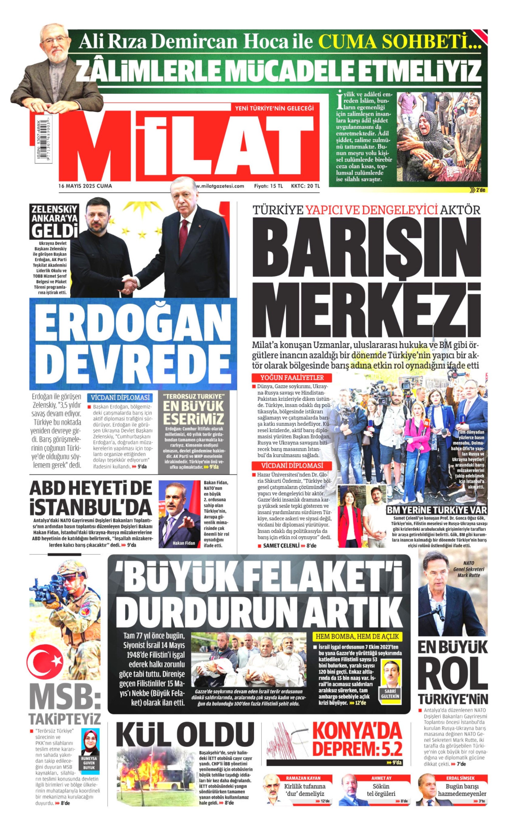 16 Mayıs 2025 gazete manşetleri: Yeni kayyum modeli geliyor
