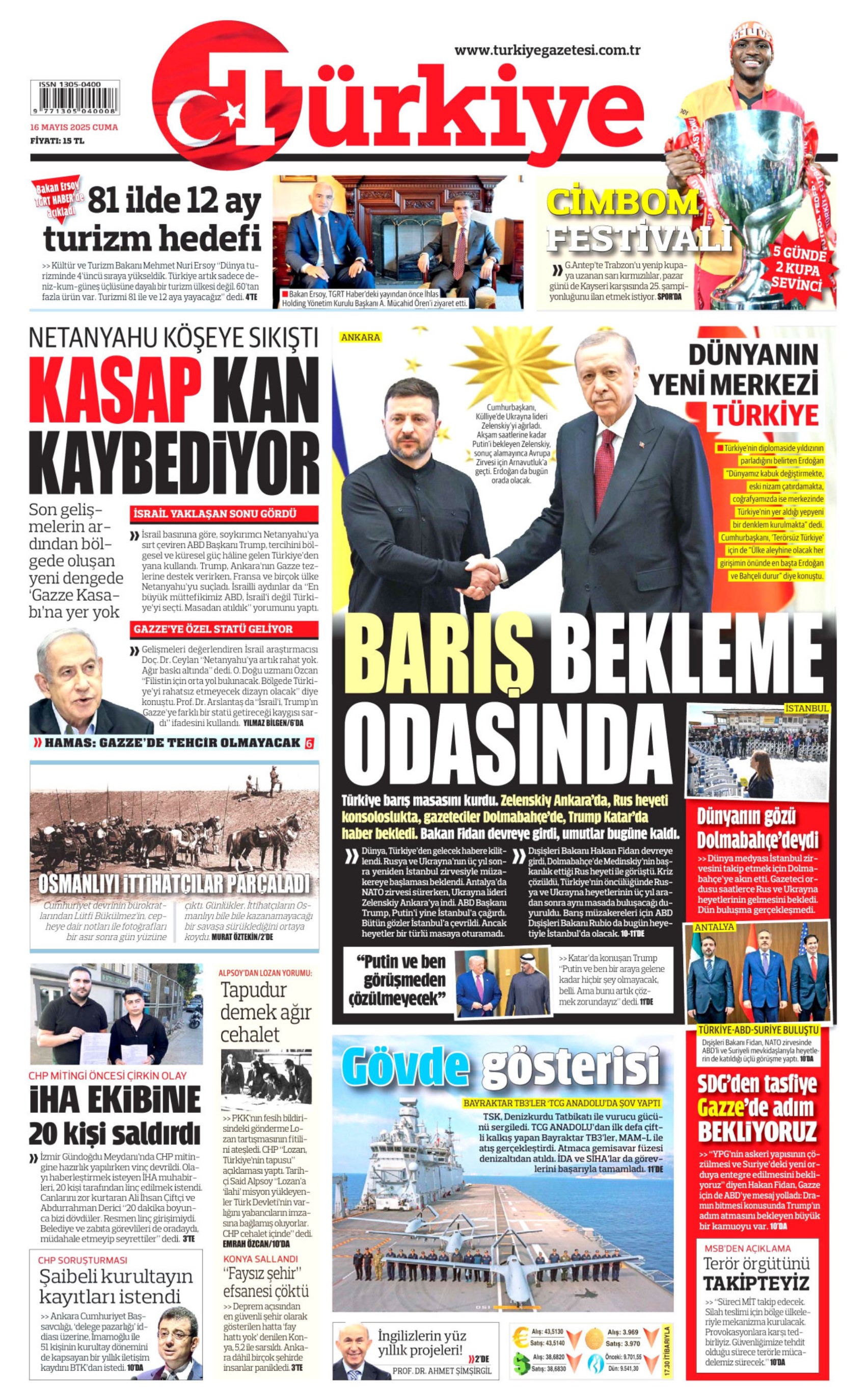 16 Mayıs 2025 gazete manşetleri: Yeni kayyum modeli geliyor