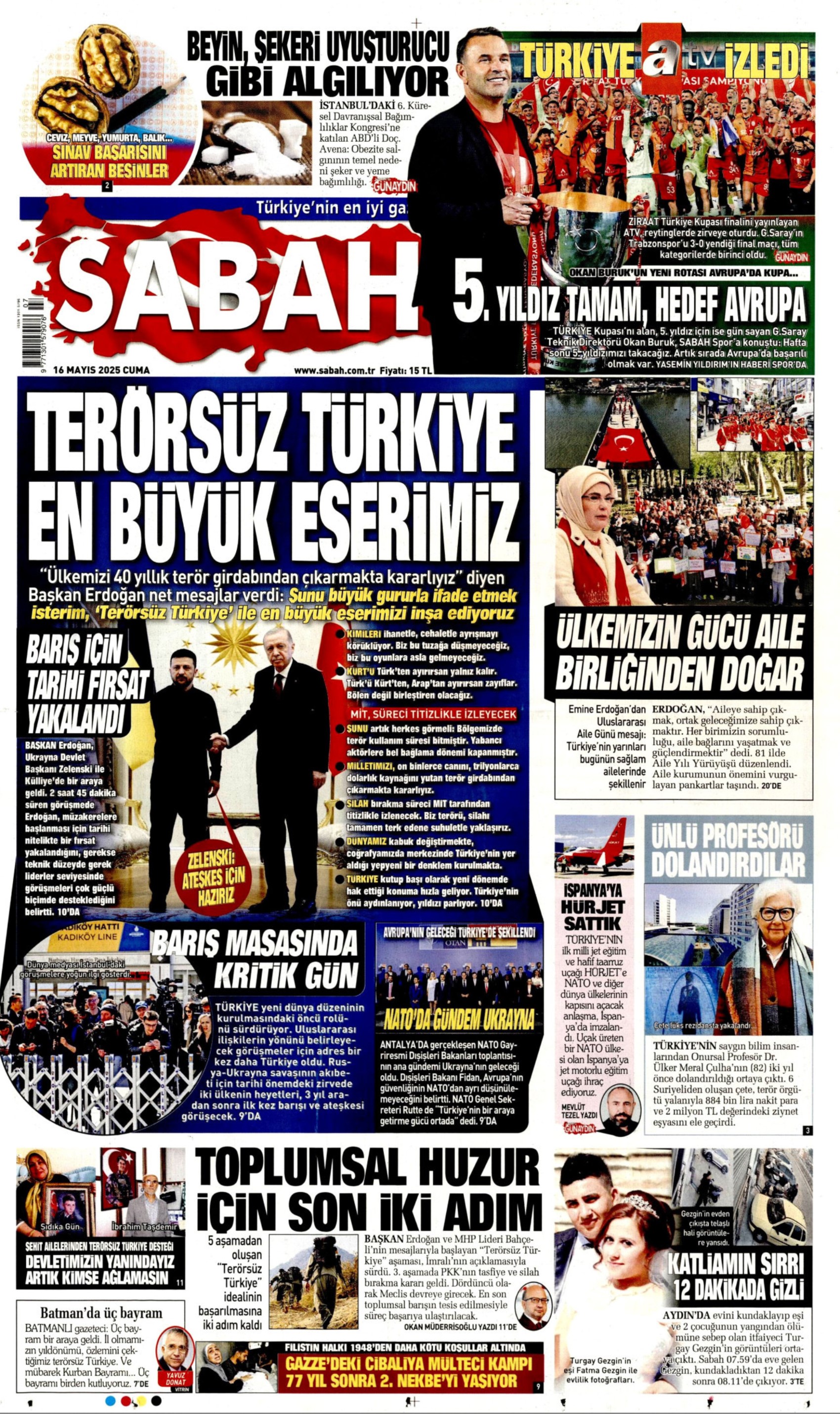16 Mayıs 2025 gazete manşetleri: Yeni kayyum modeli geliyor