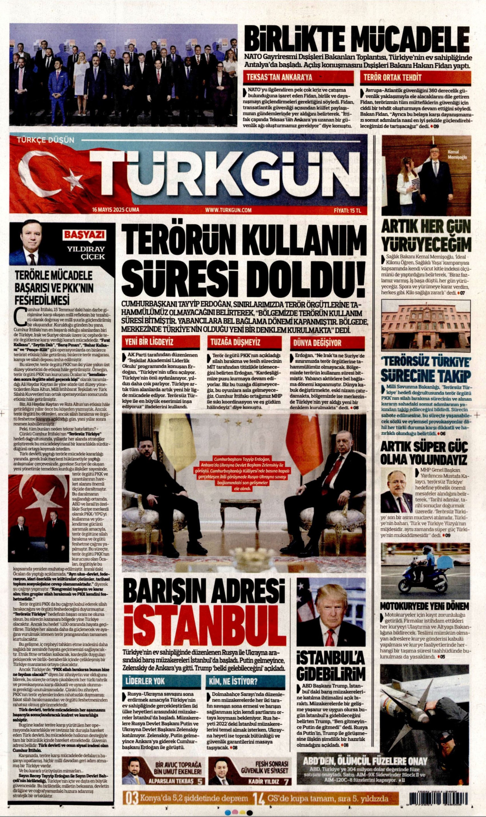 16 Mayıs 2025 gazete manşetleri: Yeni kayyum modeli geliyor