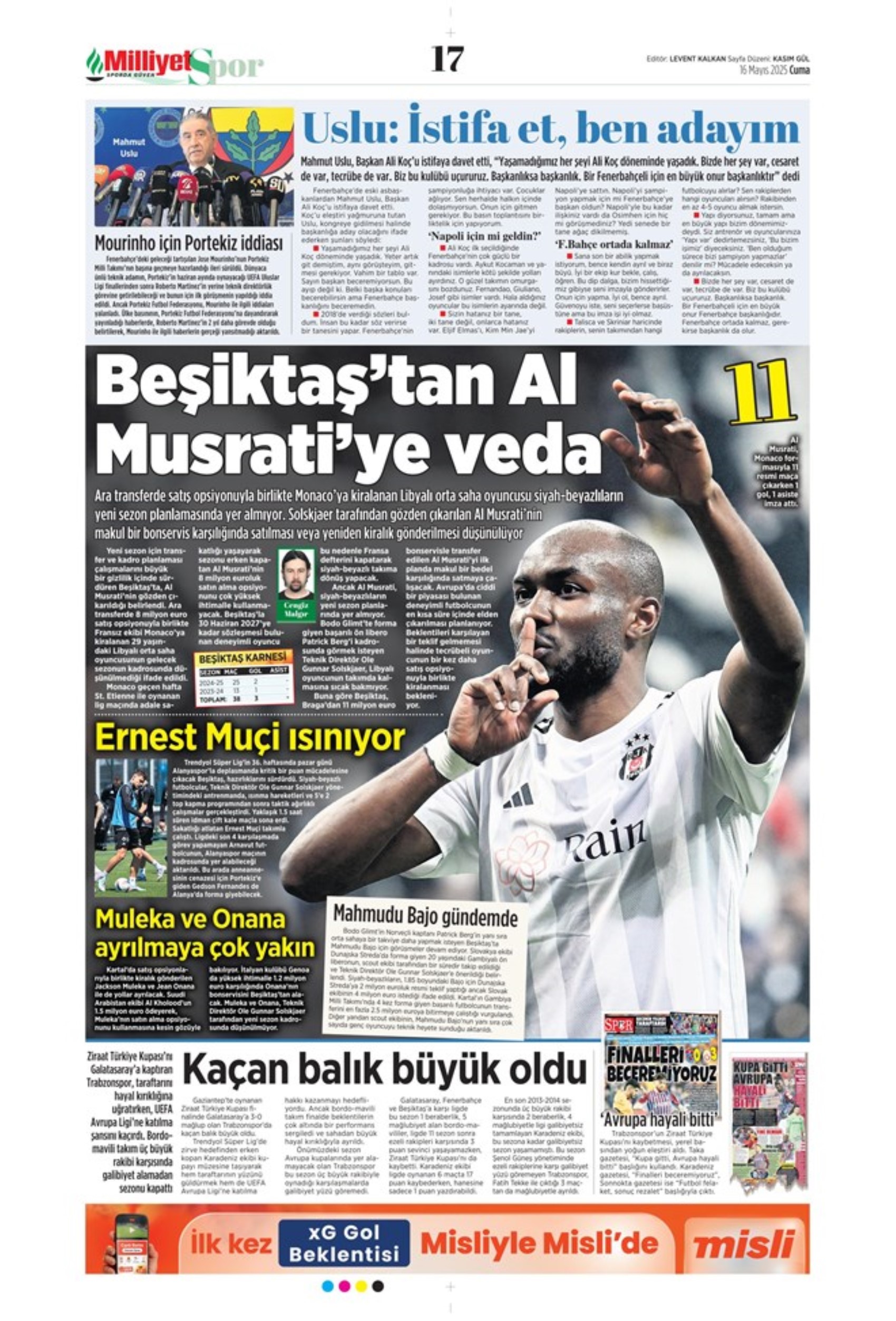 Sporda günün manşetleri... Osimhen Gaziantep dönüşü müjdeyi verdi: Galatasaray'ın çılgın planı!