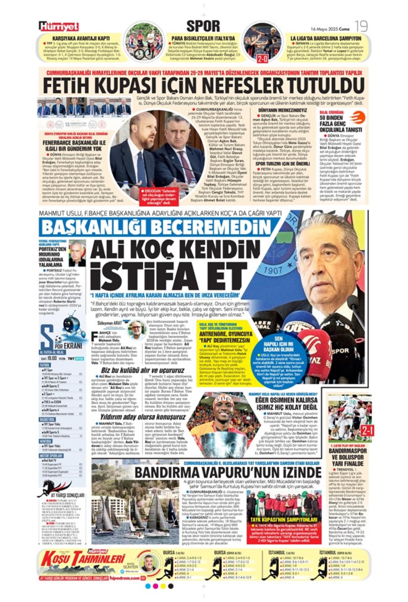 Sporda günün manşetleri... Osimhen Gaziantep dönüşü müjdeyi verdi: Galatasaray'ın çılgın planı!