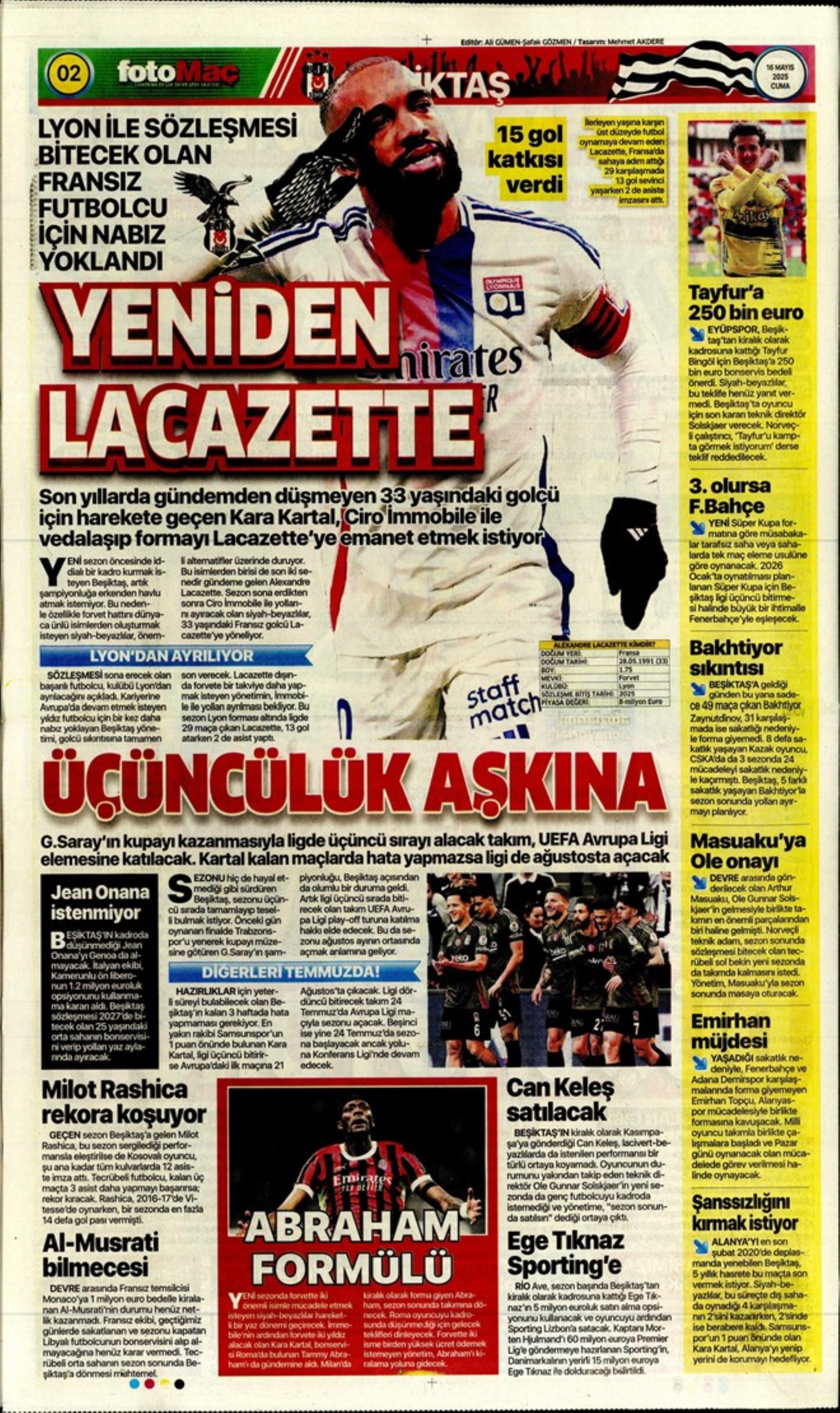 Sporda günün manşetleri... Osimhen Gaziantep dönüşü müjdeyi verdi: Galatasaray'ın çılgın planı!