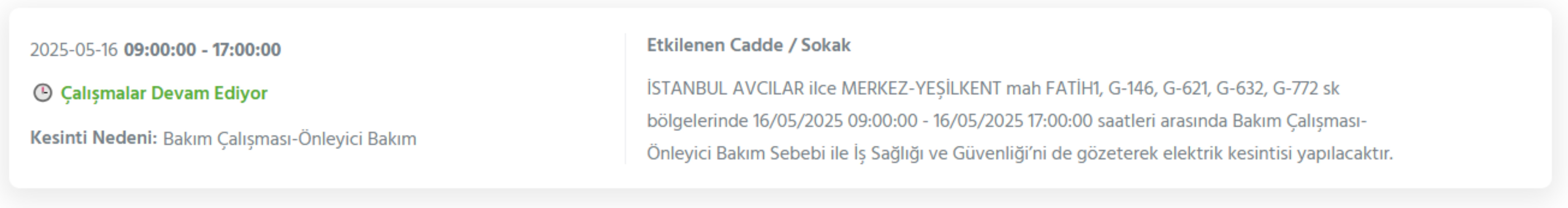 BEDAŞ paylaştı: İstanbul'da 16 Mayıs Cuma günü elektrik kesintisi yaşanacak ilçeler