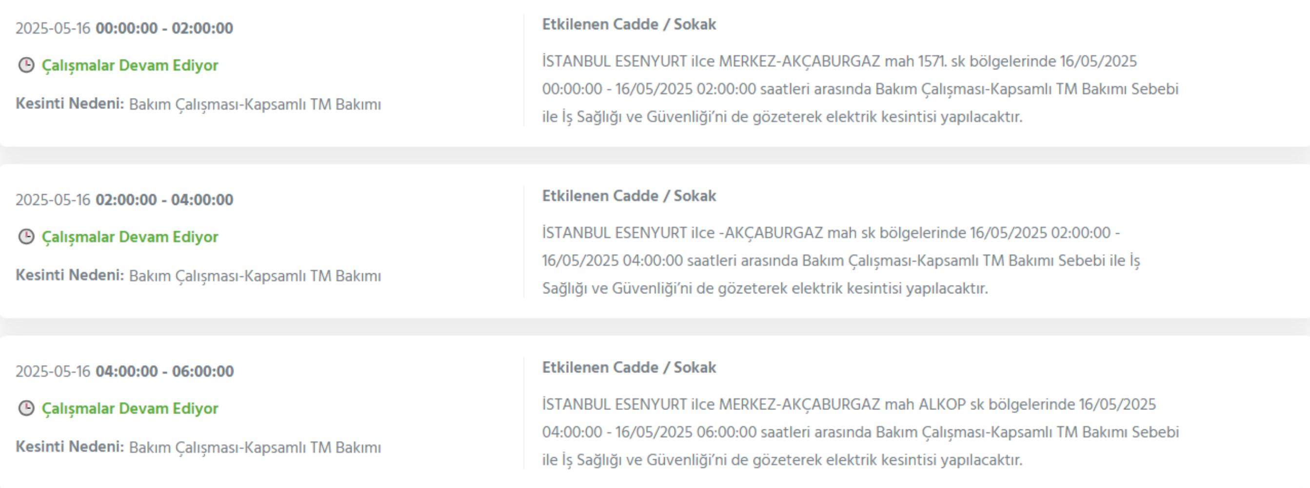 BEDAŞ paylaştı: İstanbul'da 16 Mayıs Cuma günü elektrik kesintisi yaşanacak ilçeler