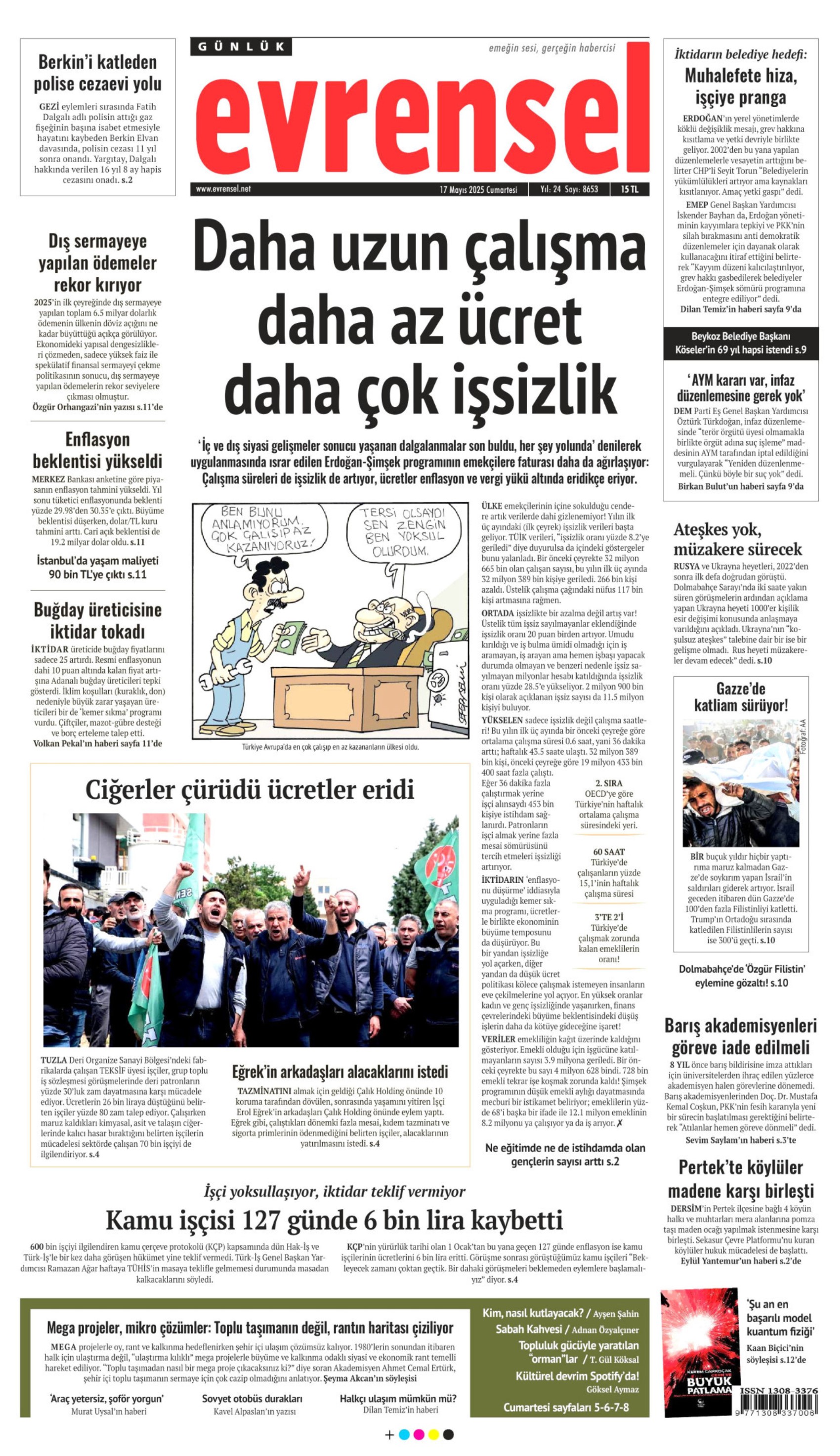 17 Mayıs 2025 gazete manşetleri: Gazeteler, İstanbul'daki Rusya - Ukrayna zirvesini nasıl gördü?