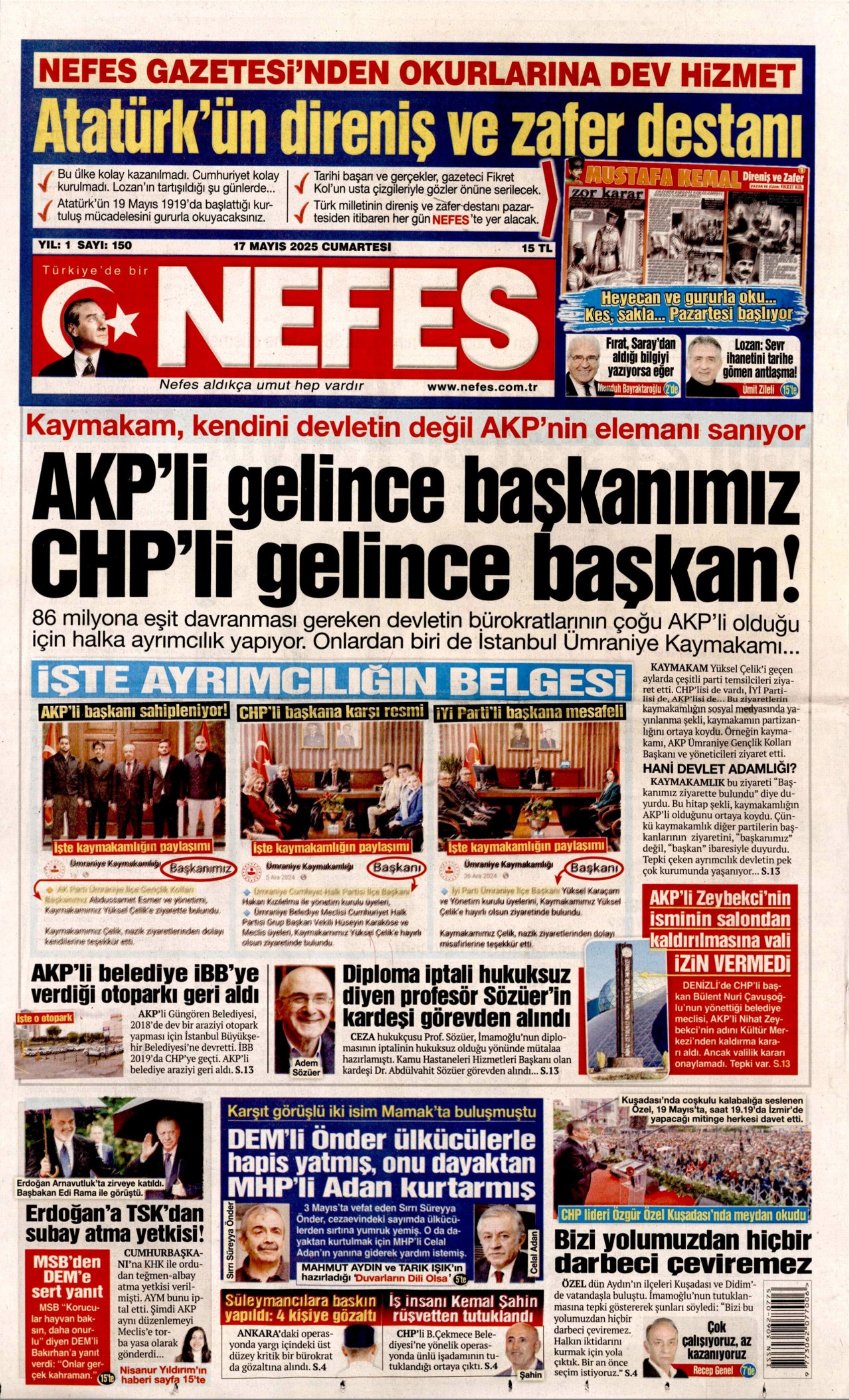 17 Mayıs 2025 gazete manşetleri: Gazeteler, İstanbul'daki Rusya - Ukrayna zirvesini nasıl gördü?