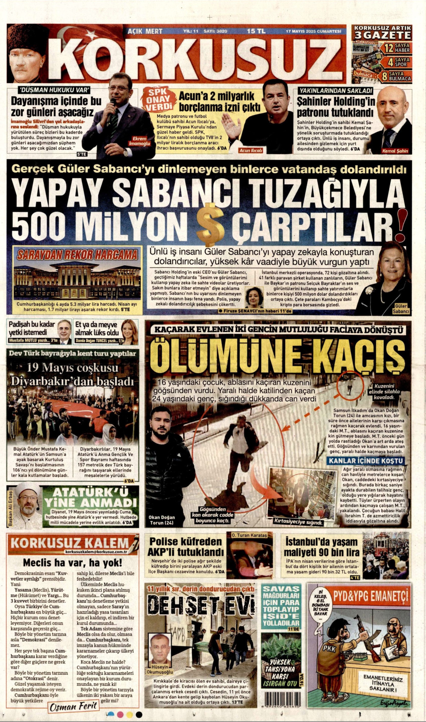 17 Mayıs 2025 gazete manşetleri: Gazeteler, İstanbul'daki Rusya - Ukrayna zirvesini nasıl gördü?