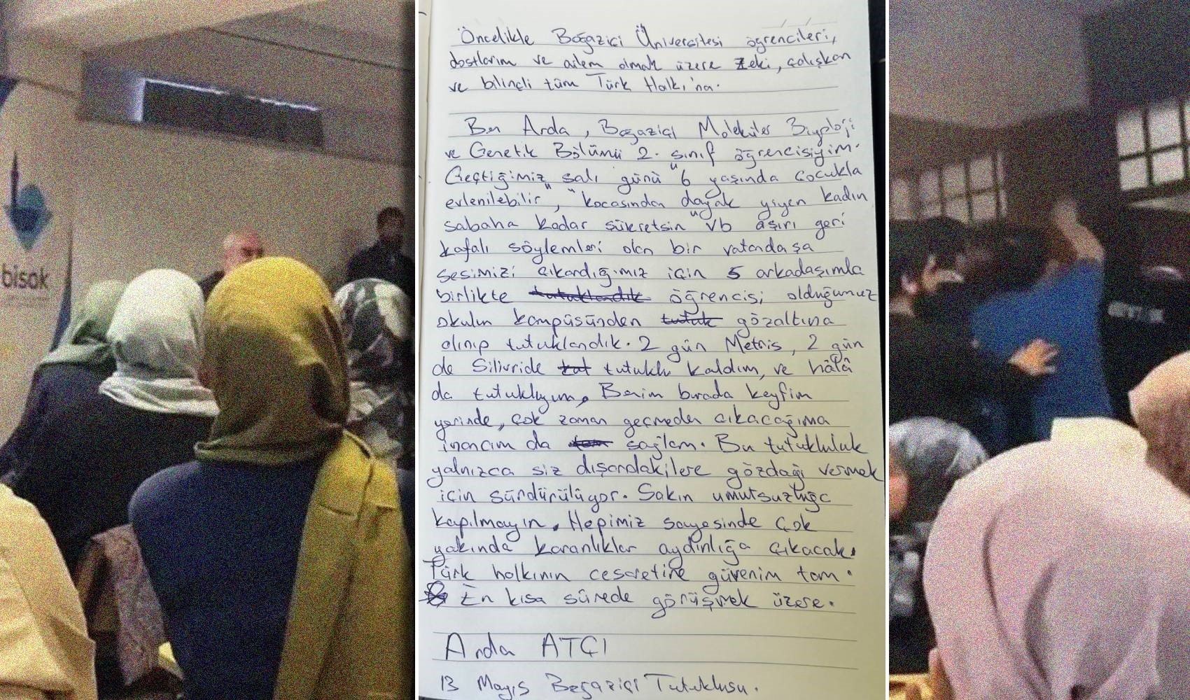 Nurettin Yıldız’a tepki gösterdiği için tutuklandı! Boğaziçili öğrenciden mesaj! 'Sizlere gözdağı vermek için tutuyorlar'