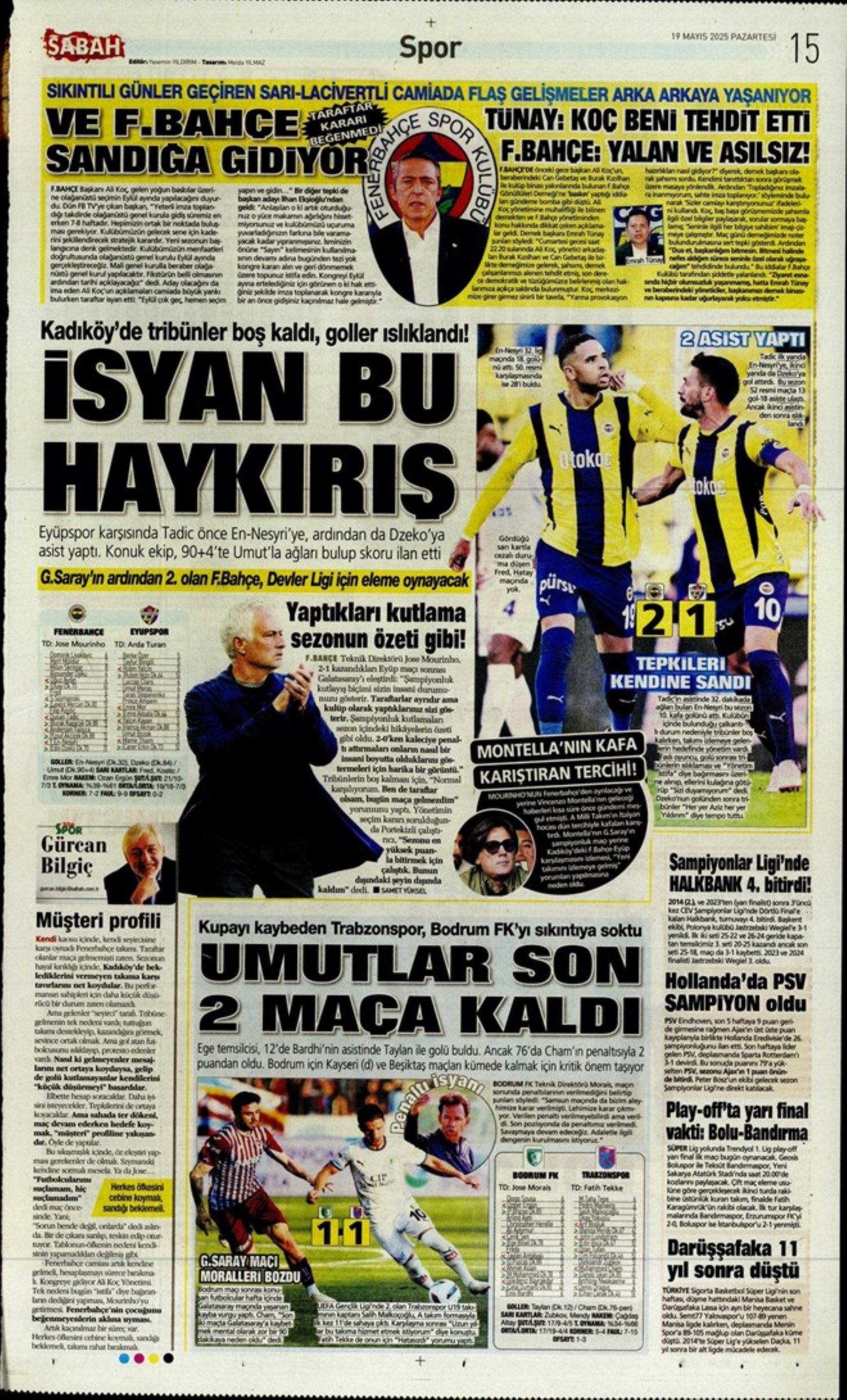 Sporda günün manşetleri... Galatasaray 5.yıldızı taktı: Okan Buruk yeni hedefi açıkladı