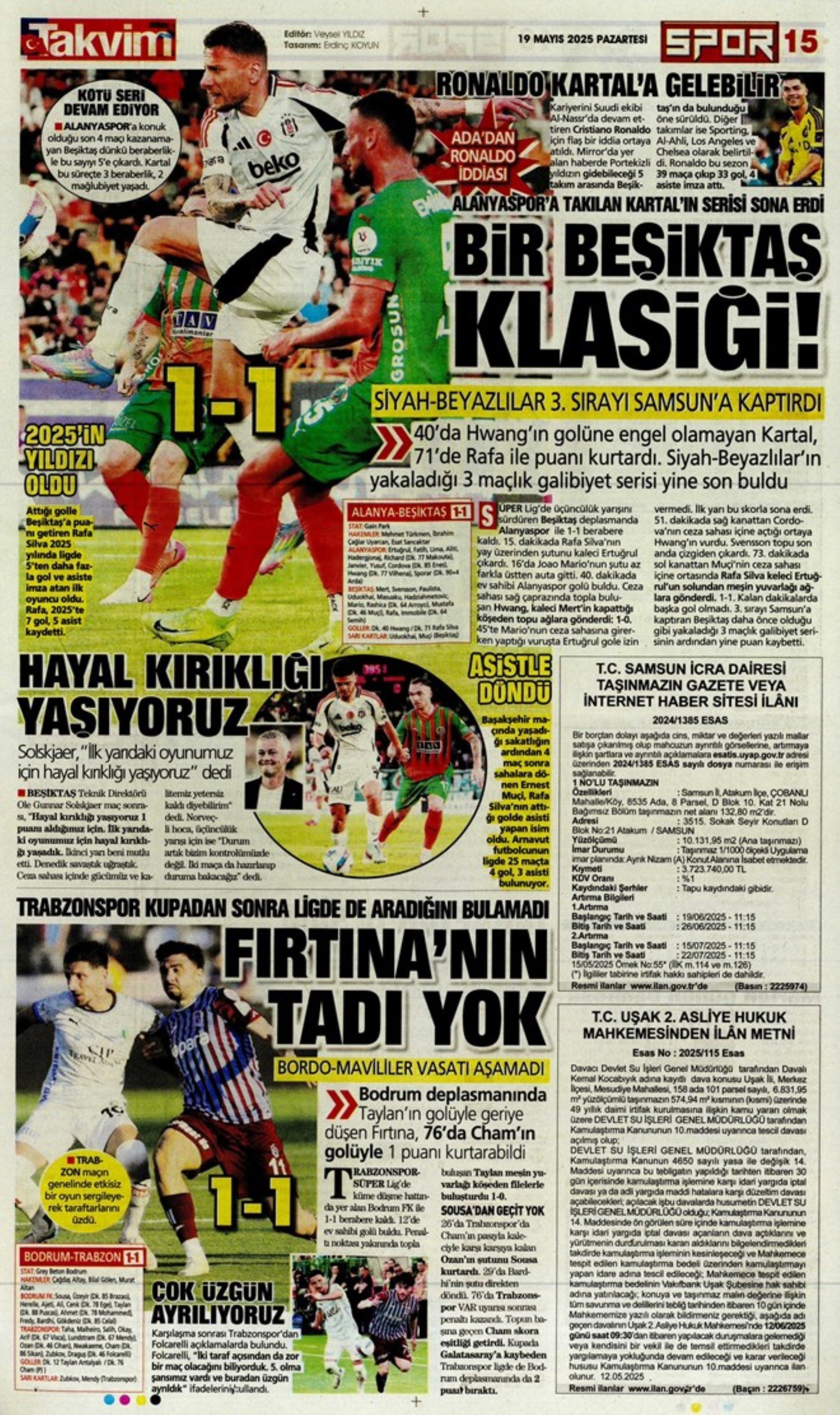 Sporda günün manşetleri... Galatasaray 5.yıldızı taktı: Okan Buruk yeni hedefi açıkladı