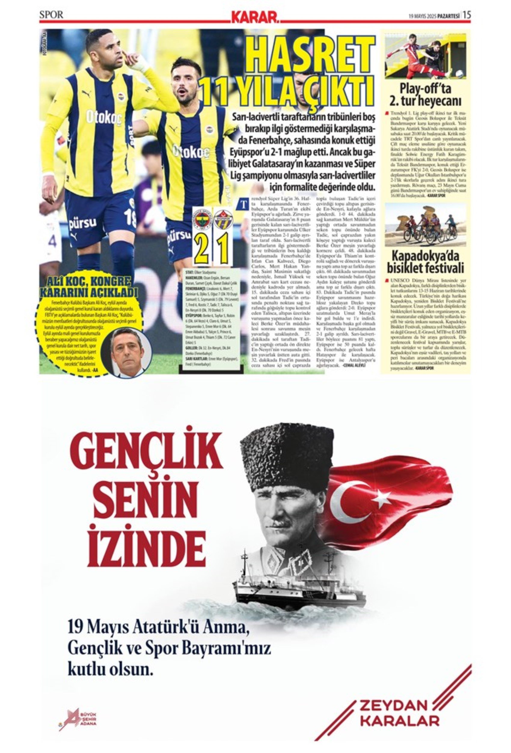Sporda günün manşetleri... Galatasaray 5.yıldızı taktı: Okan Buruk yeni hedefi açıkladı