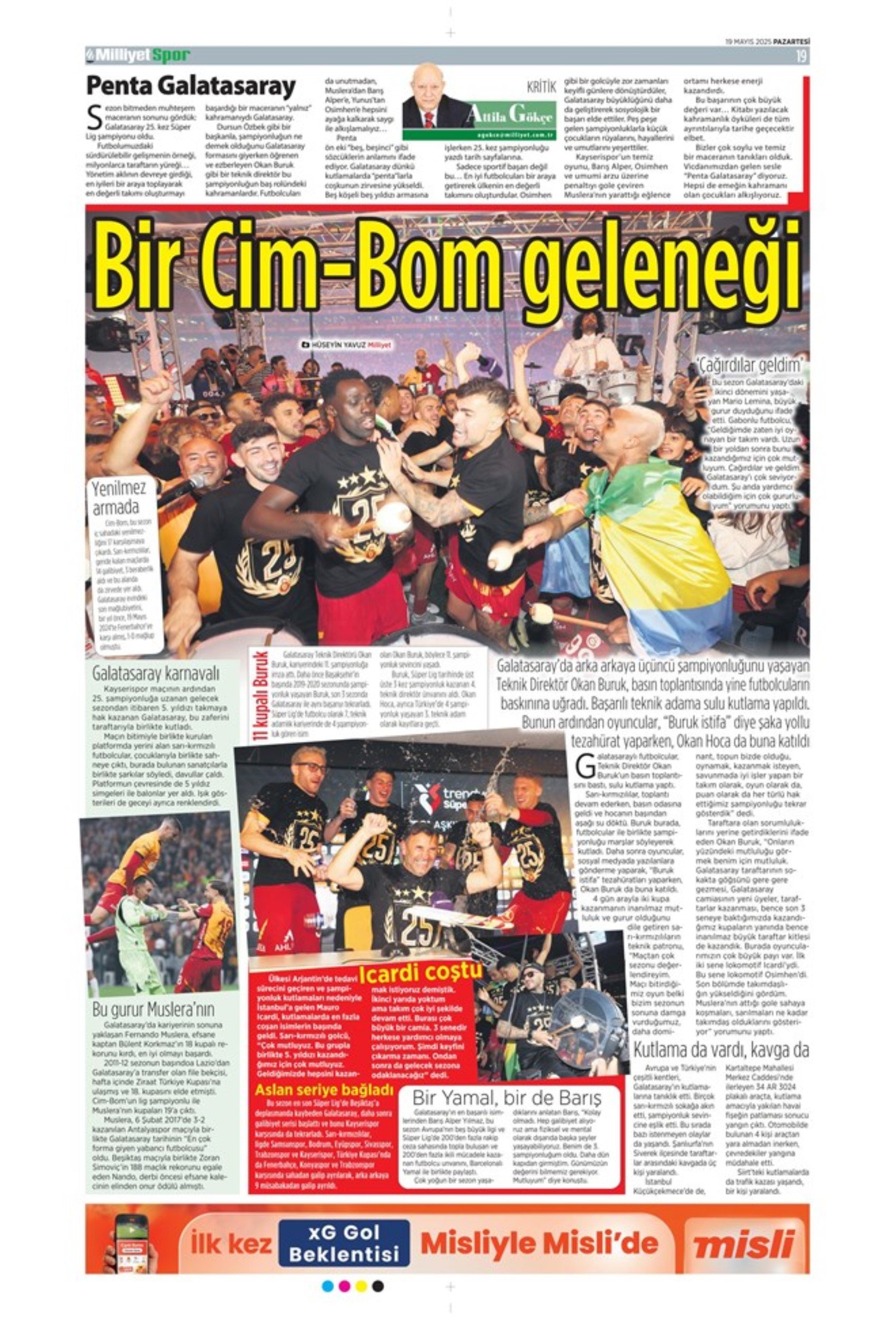 Sporda günün manşetleri... Galatasaray 5.yıldızı taktı: Okan Buruk yeni hedefi açıkladı