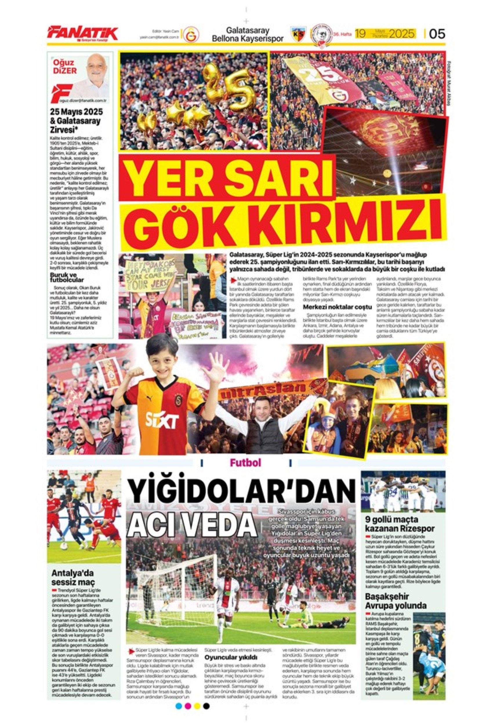 Sporda günün manşetleri... Galatasaray 5.yıldızı taktı: Okan Buruk yeni hedefi açıkladı