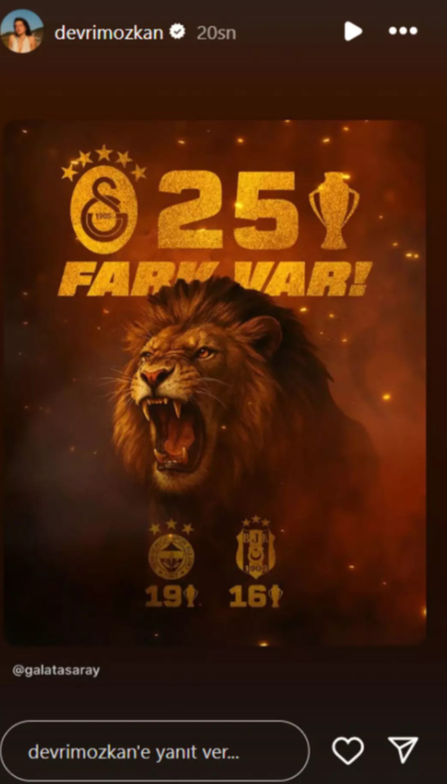 Galatasaray 25. kez şampiyon! Ünlü isimler şampiyonluğu kutladı