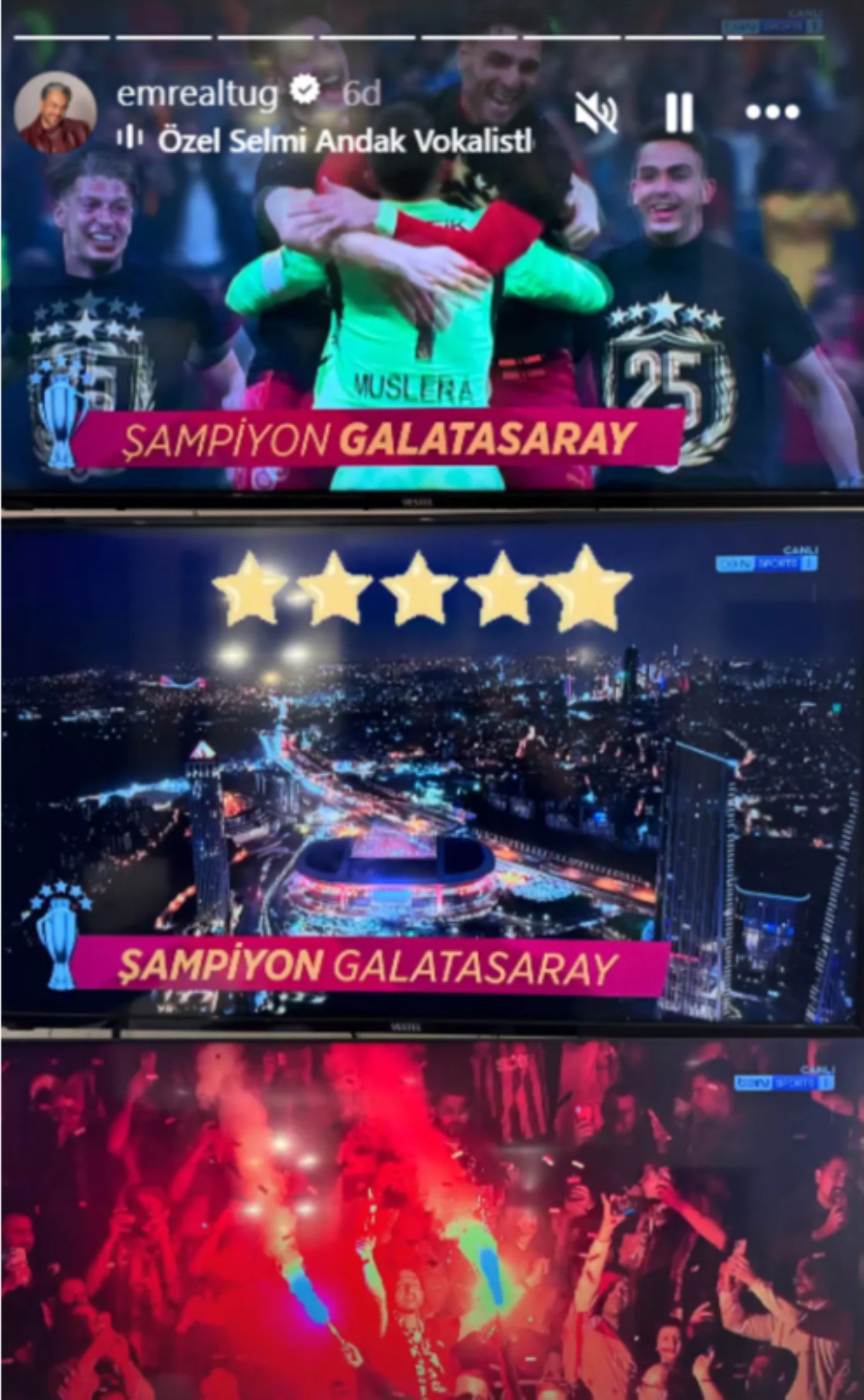 Galatasaray 25. kez şampiyon! Ünlü isimler şampiyonluğu kutladı