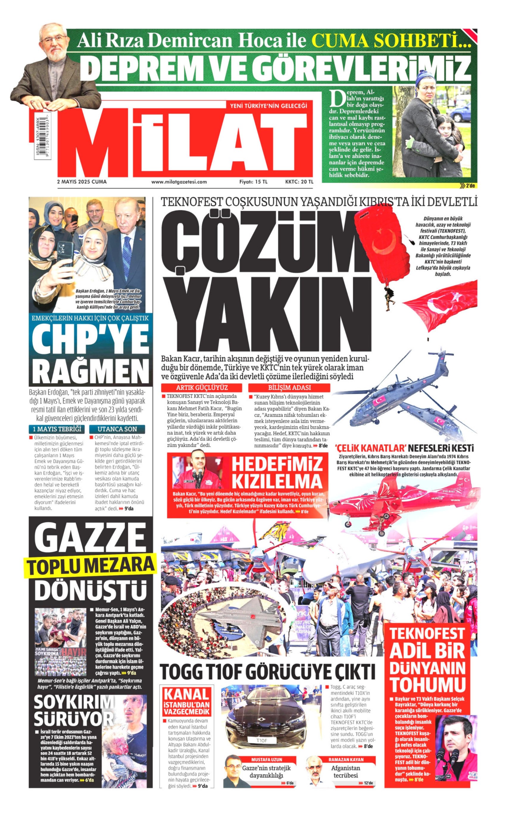 2 Nisan 2025 gazete manşetleri: 'Her yer Taksim her yer kapalı'