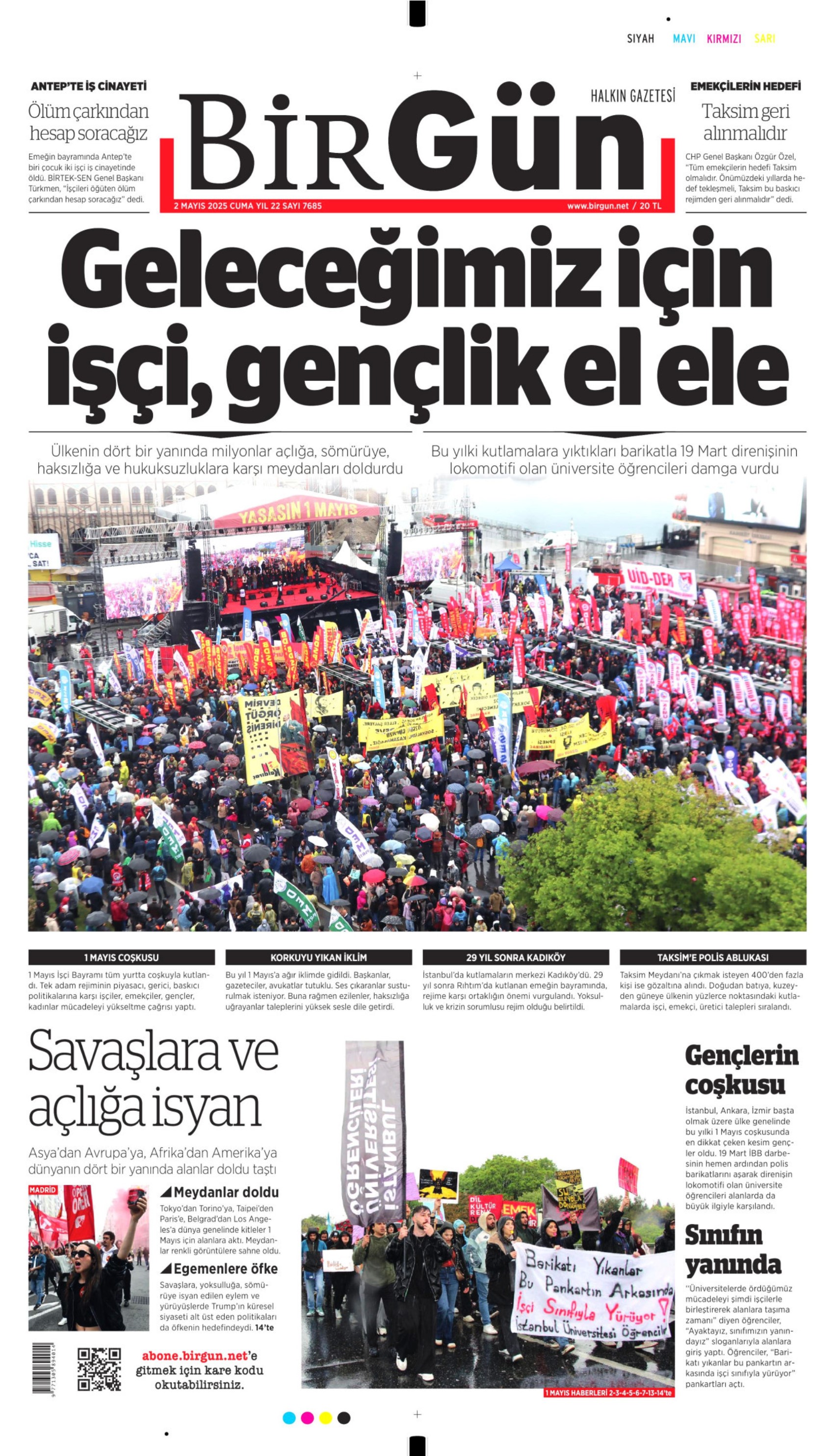 2 Nisan 2025 gazete manşetleri: 'Her yer Taksim her yer kapalı'