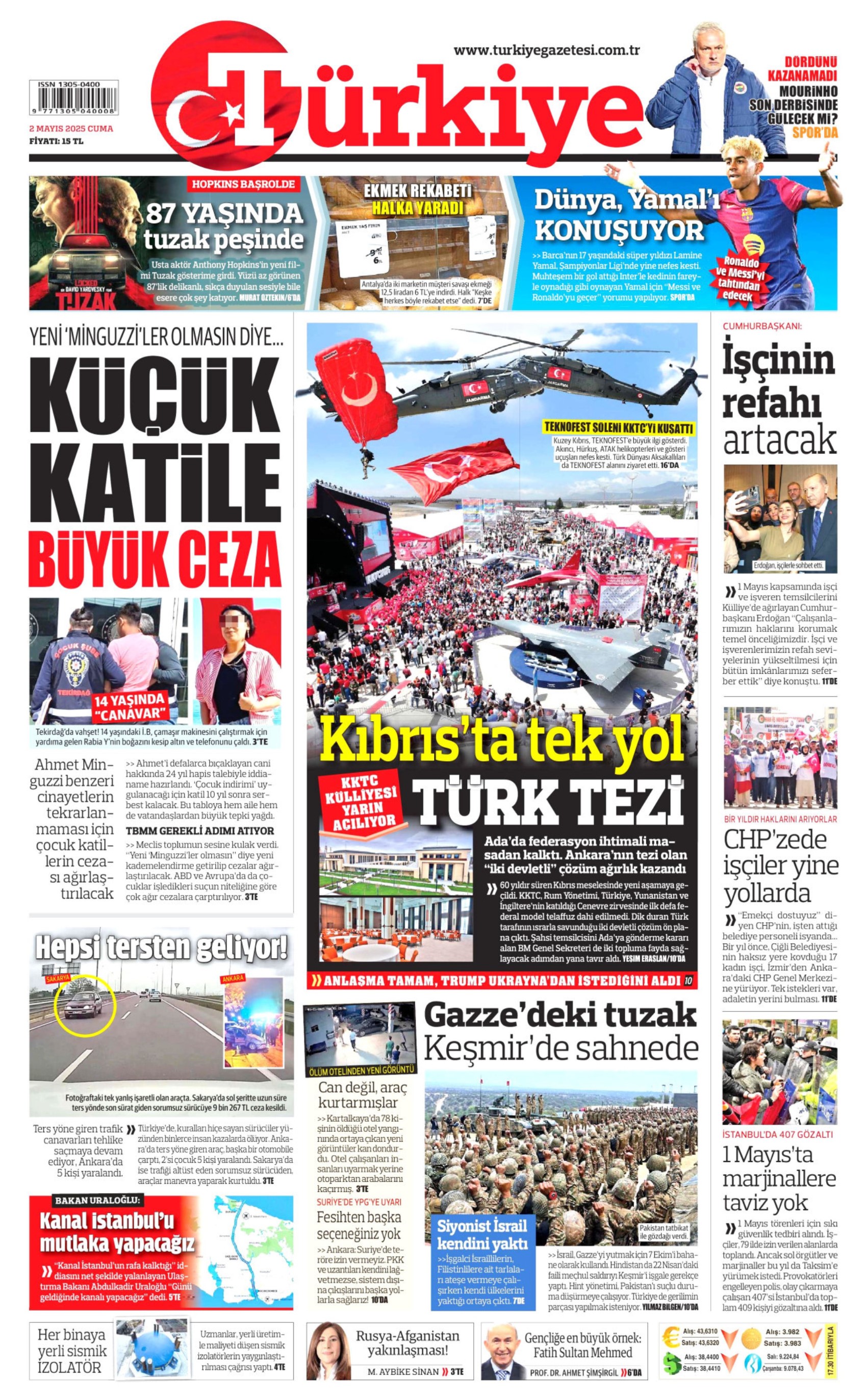 2 Nisan 2025 gazete manşetleri: 'Her yer Taksim her yer kapalı'