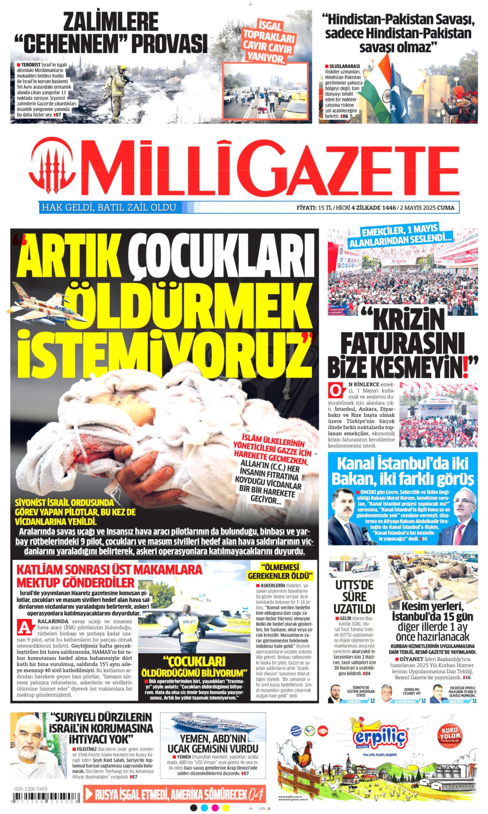 2 Nisan 2025 gazete manşetleri: 'Her yer Taksim her yer kapalı'