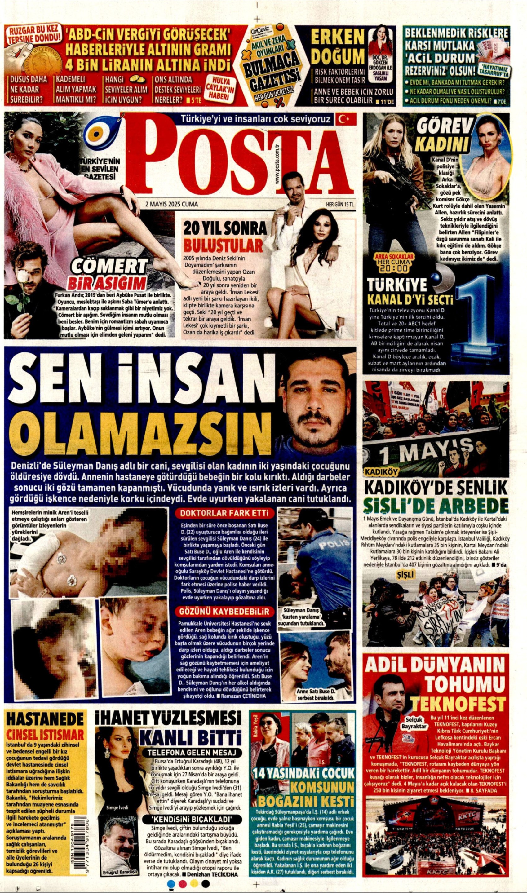 2 Nisan 2025 gazete manşetleri: 'Her yer Taksim her yer kapalı'