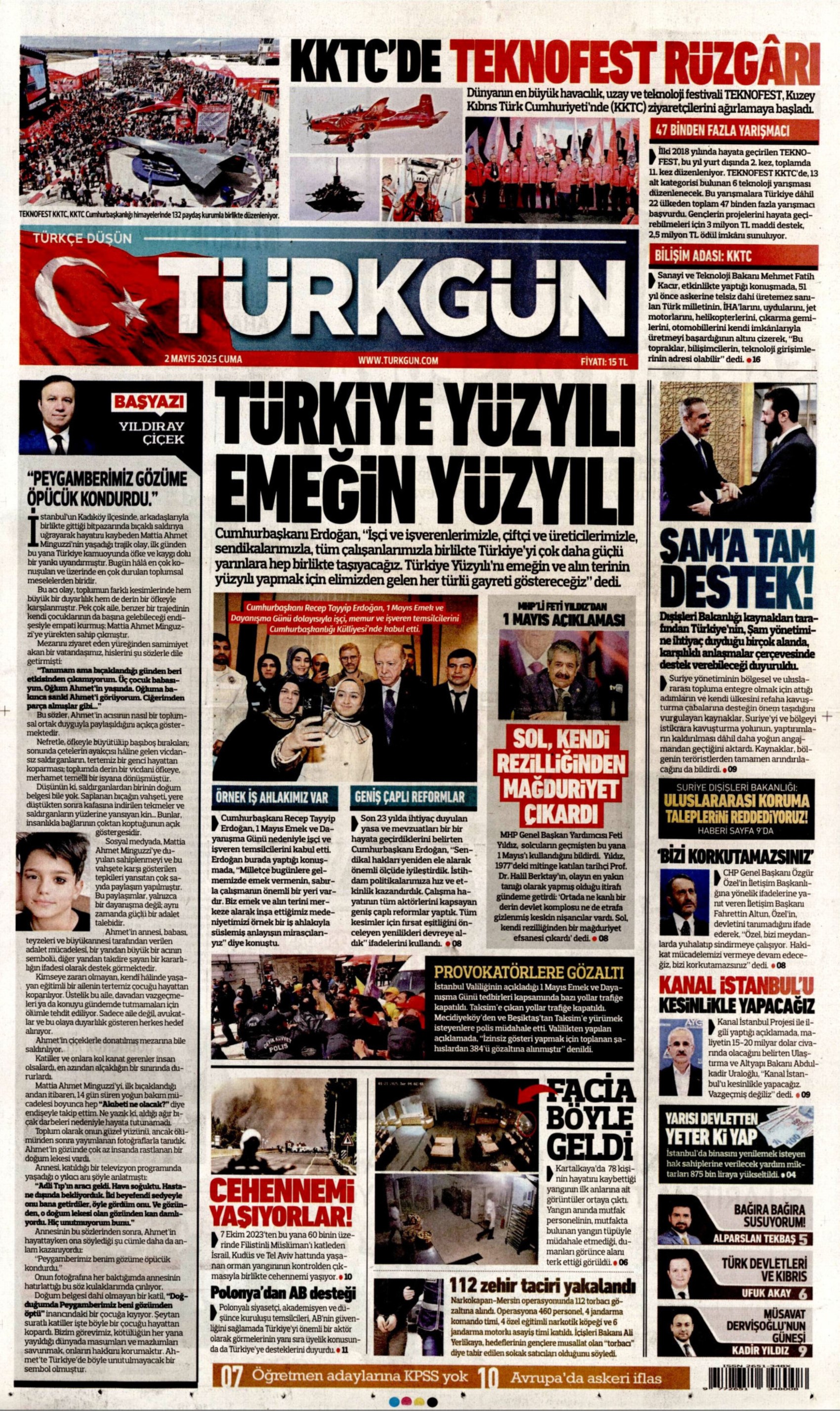 2 Nisan 2025 gazete manşetleri: 'Her yer Taksim her yer kapalı'