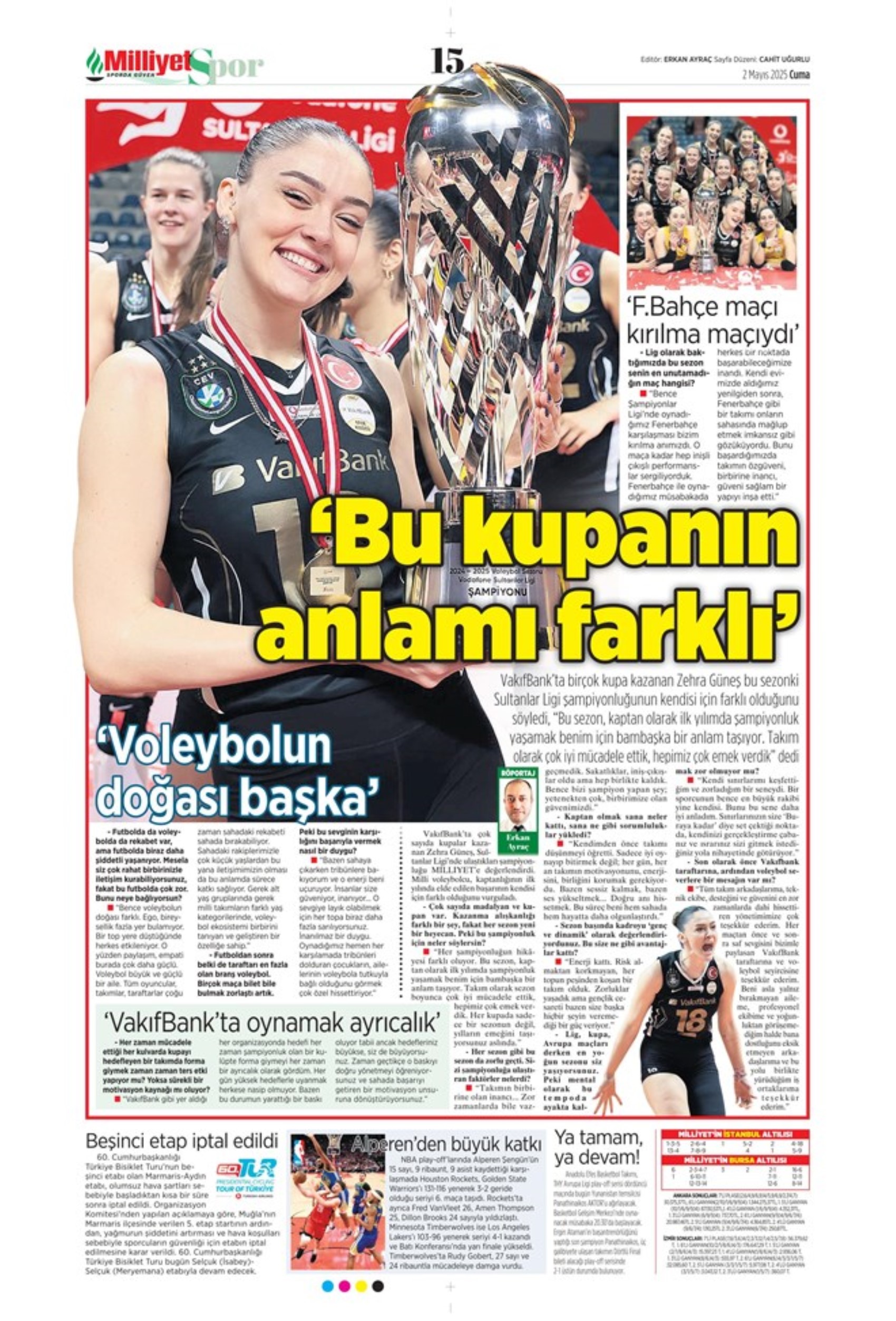Sporda günün manşetleri... Fenerbahçe'de forvet için iki seçenek var: Aslan City