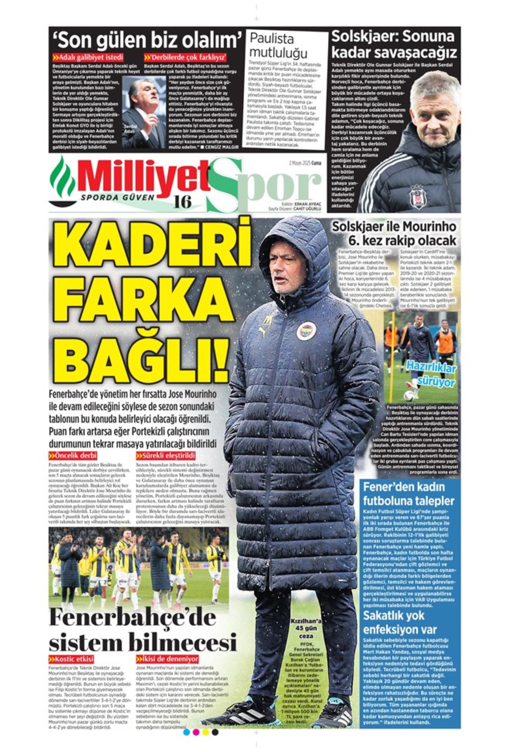 Sporda günün manşetleri... Fenerbahçe'de forvet için iki seçenek var: Aslan City