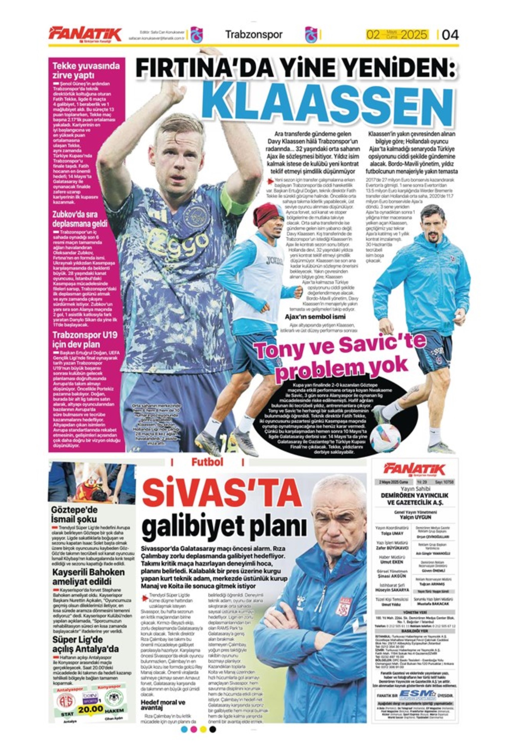 Sporda günün manşetleri... Fenerbahçe'de forvet için iki seçenek var: Aslan City