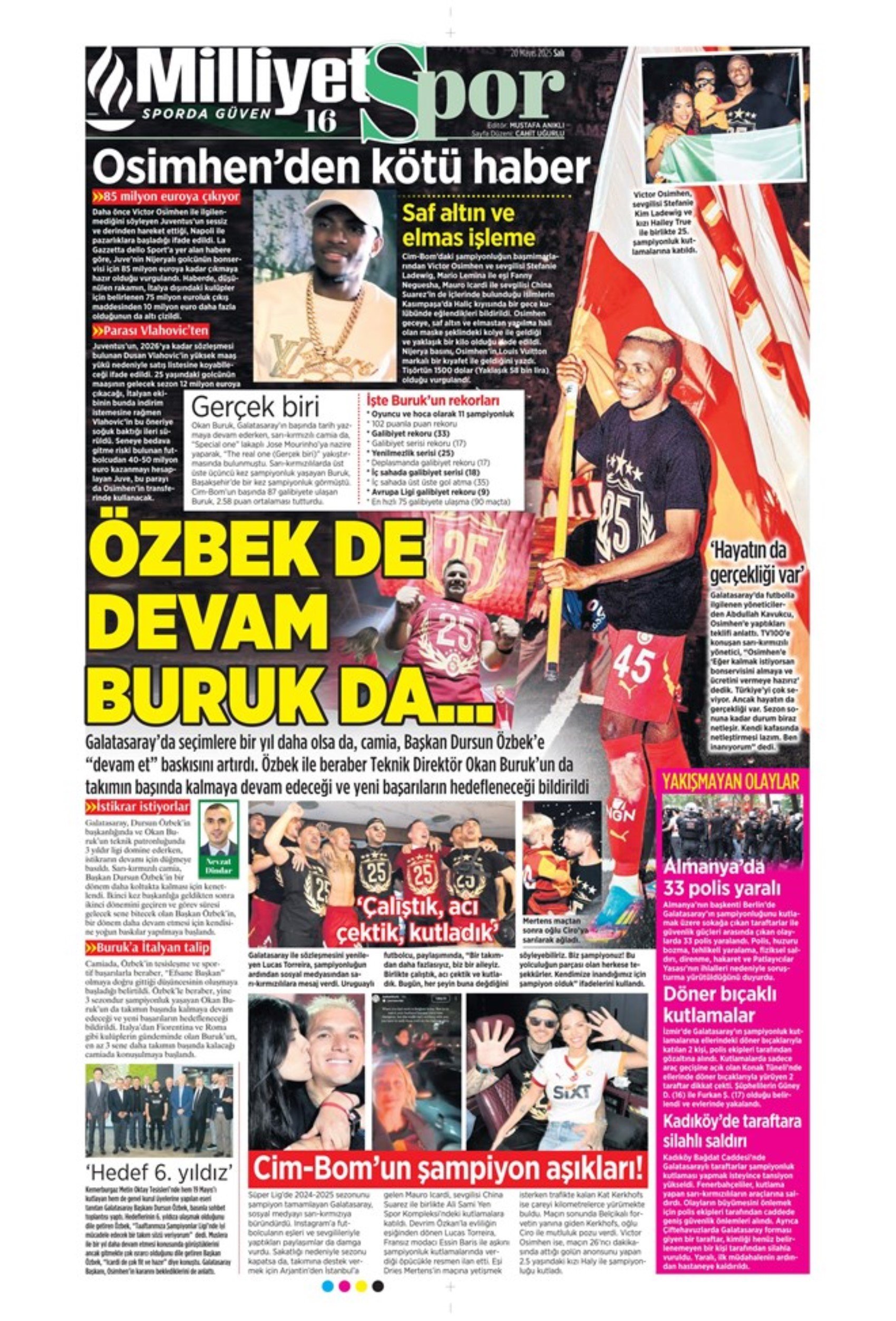 Tüm tuşlara basıldı: Galatasaray'da şampiyonluğun hediyesi Osimhen!