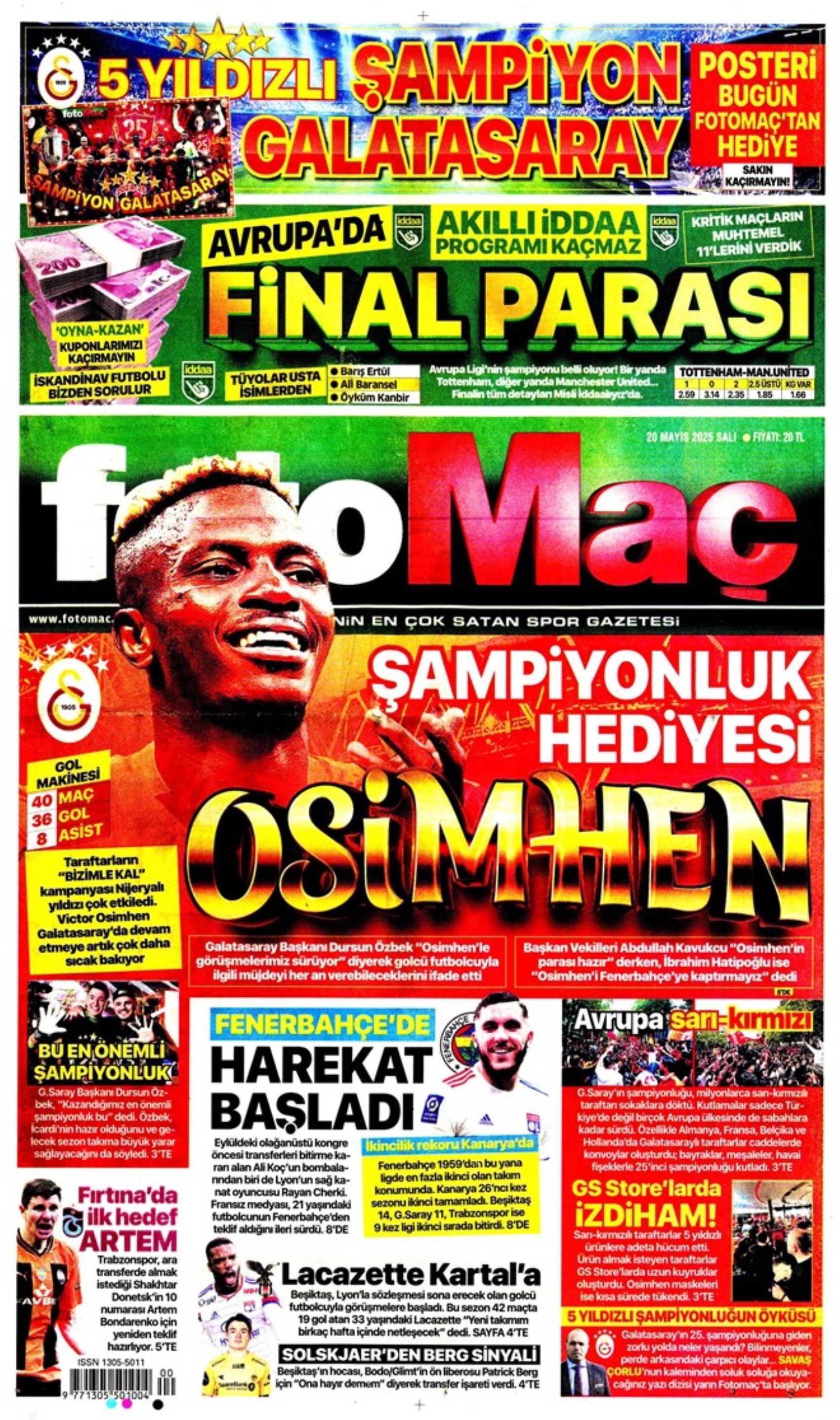 Tüm tuşlara basıldı: Galatasaray'da şampiyonluğun hediyesi Osimhen!