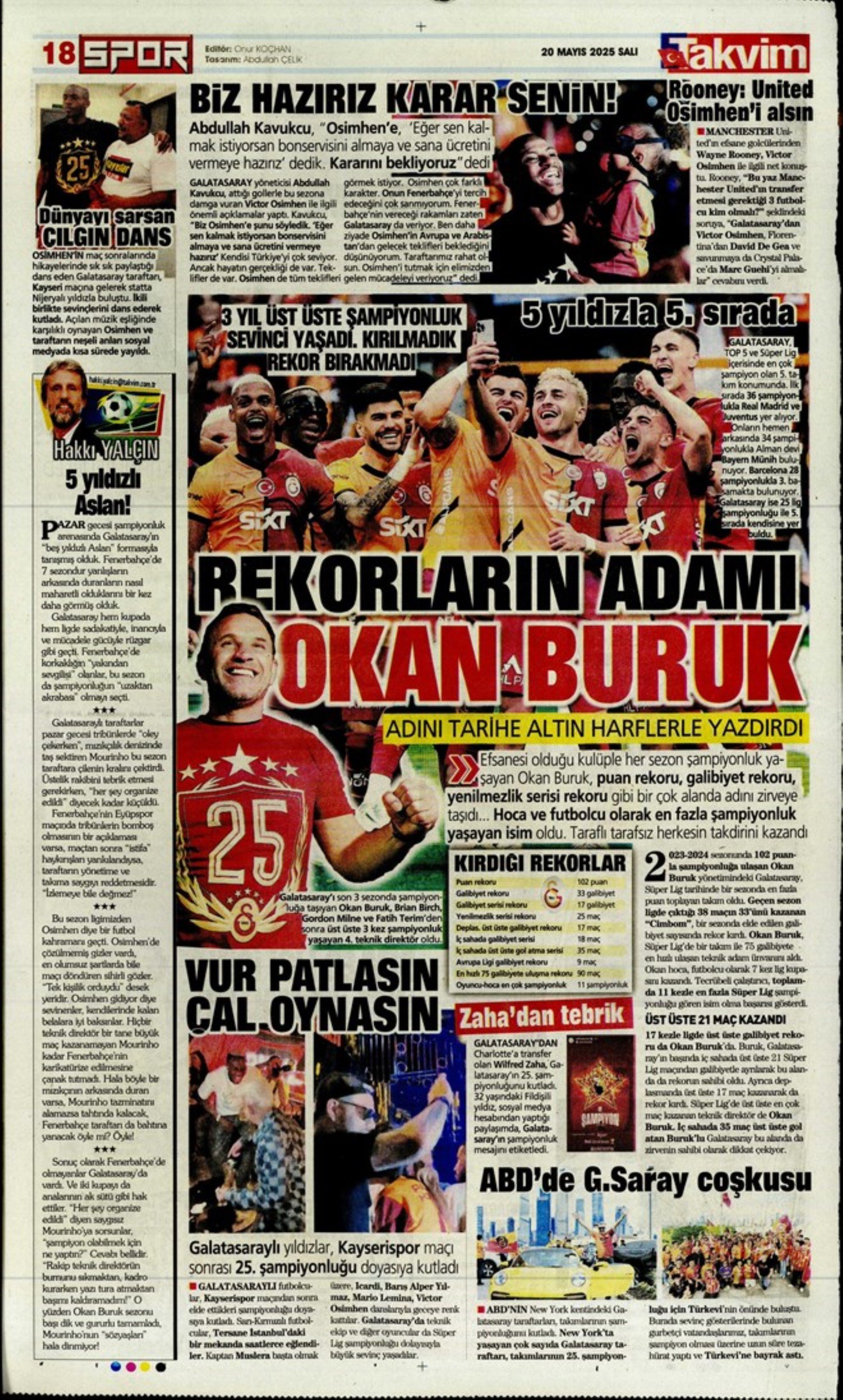 Tüm tuşlara basıldı: Galatasaray'da şampiyonluğun hediyesi Osimhen!