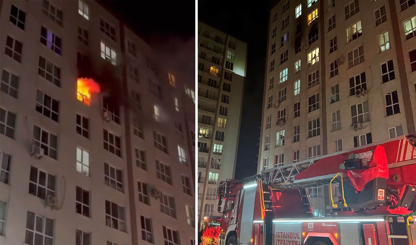 Esenyurt'taki sitede yangın: Bir kadın 8'inci kattan aşağı atladı! Esenyurt'taki sitede yangın: Bir kadın 8'inci kattan aşağı atladı!
